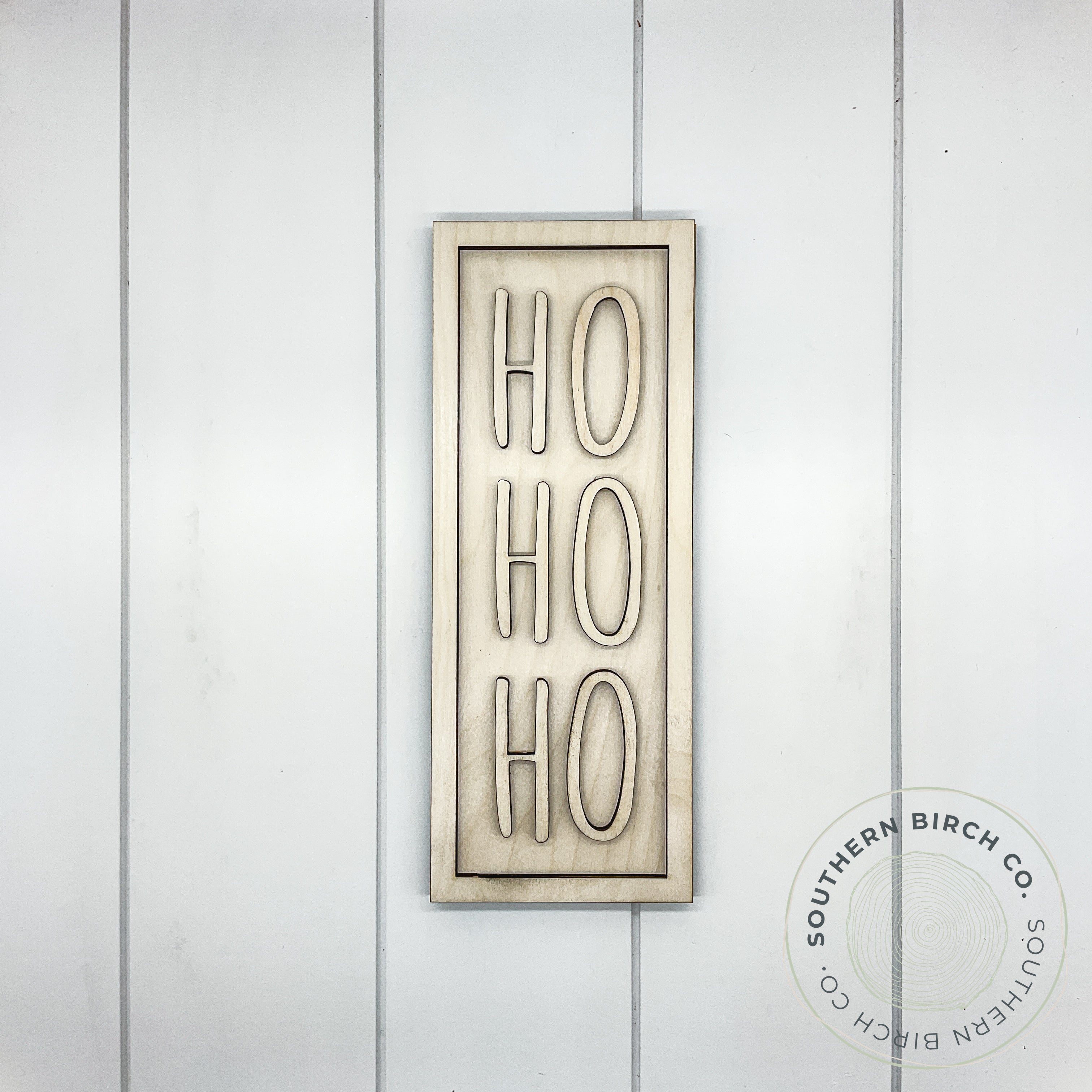 Ho Ho Ho 3D Framed Sign Blank