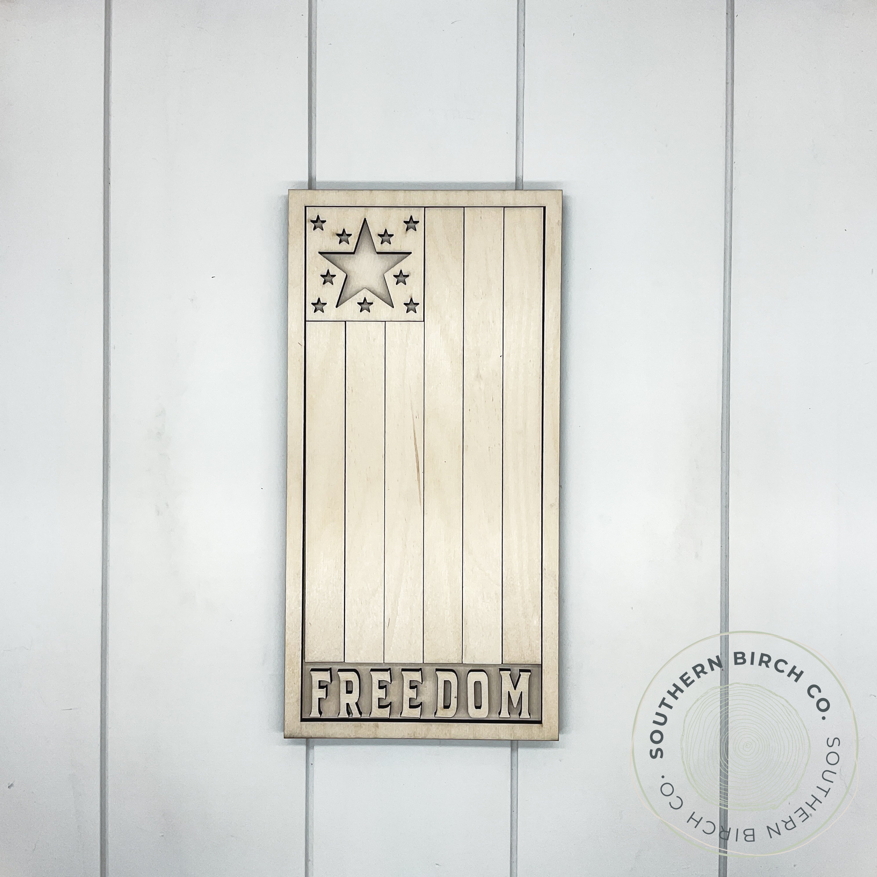 Freedom 3D Framed Sign Blank (Flag)