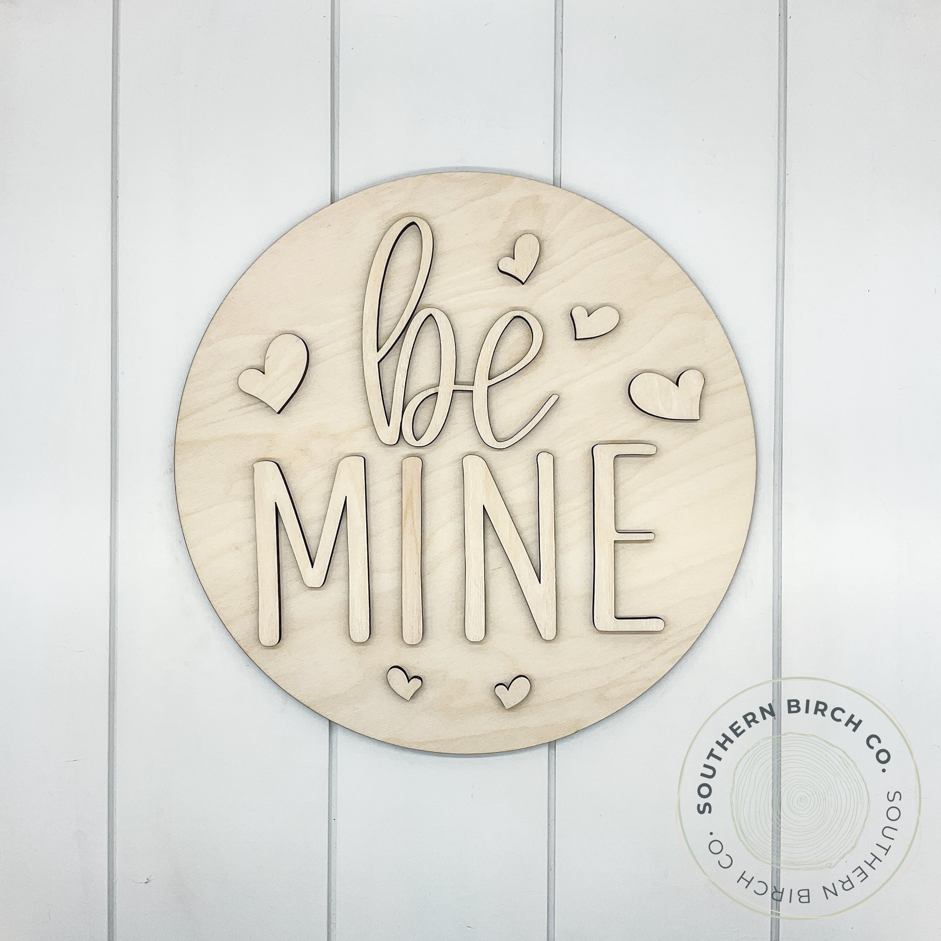 Be Mine 3D Round Blank