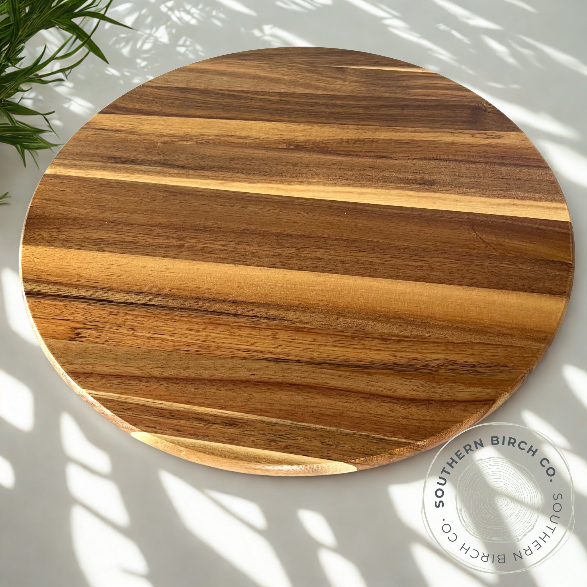 Acacia Wood Lazy Susan (Flat Top)