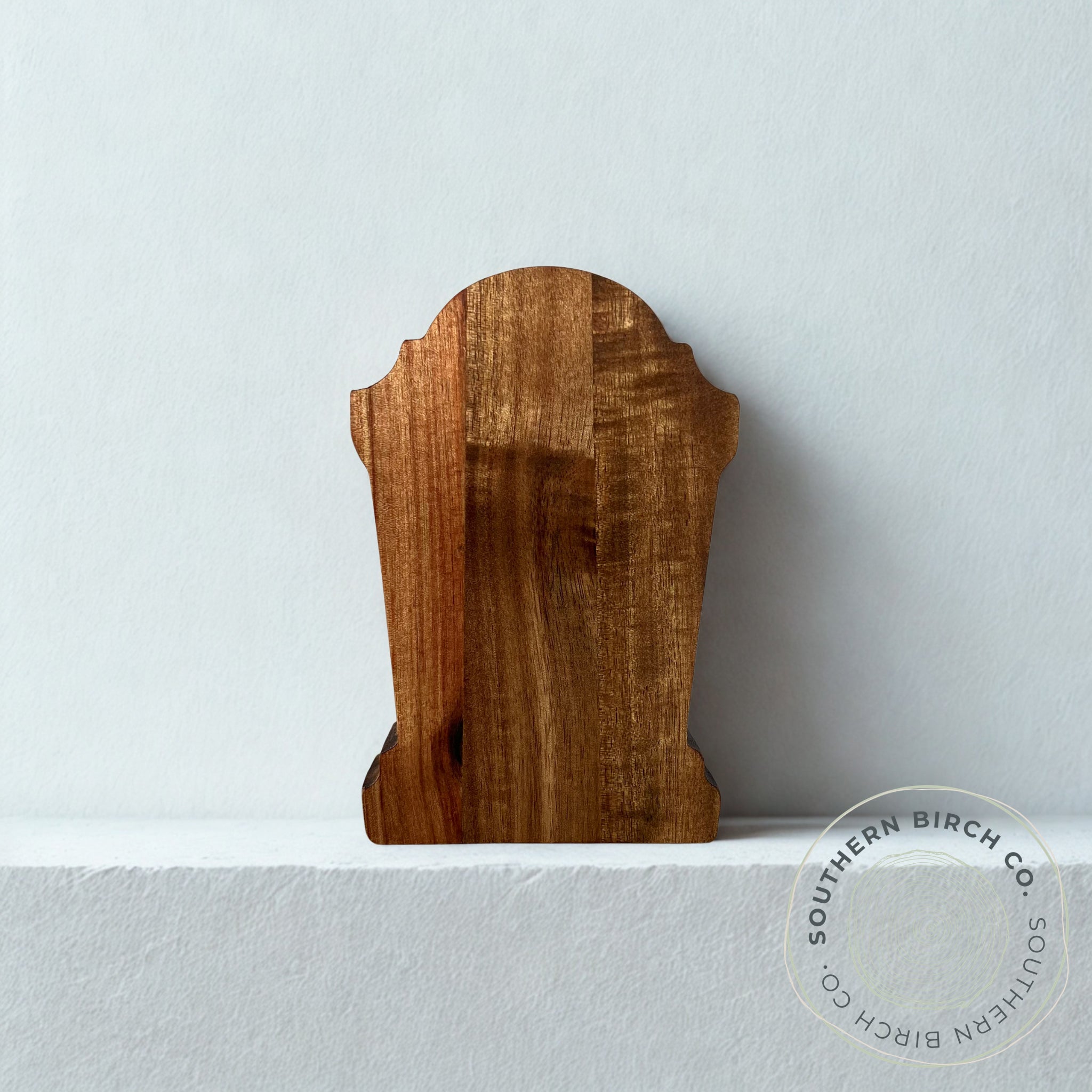 Acacia Wood Shelf Block (Tombstone Style 1)