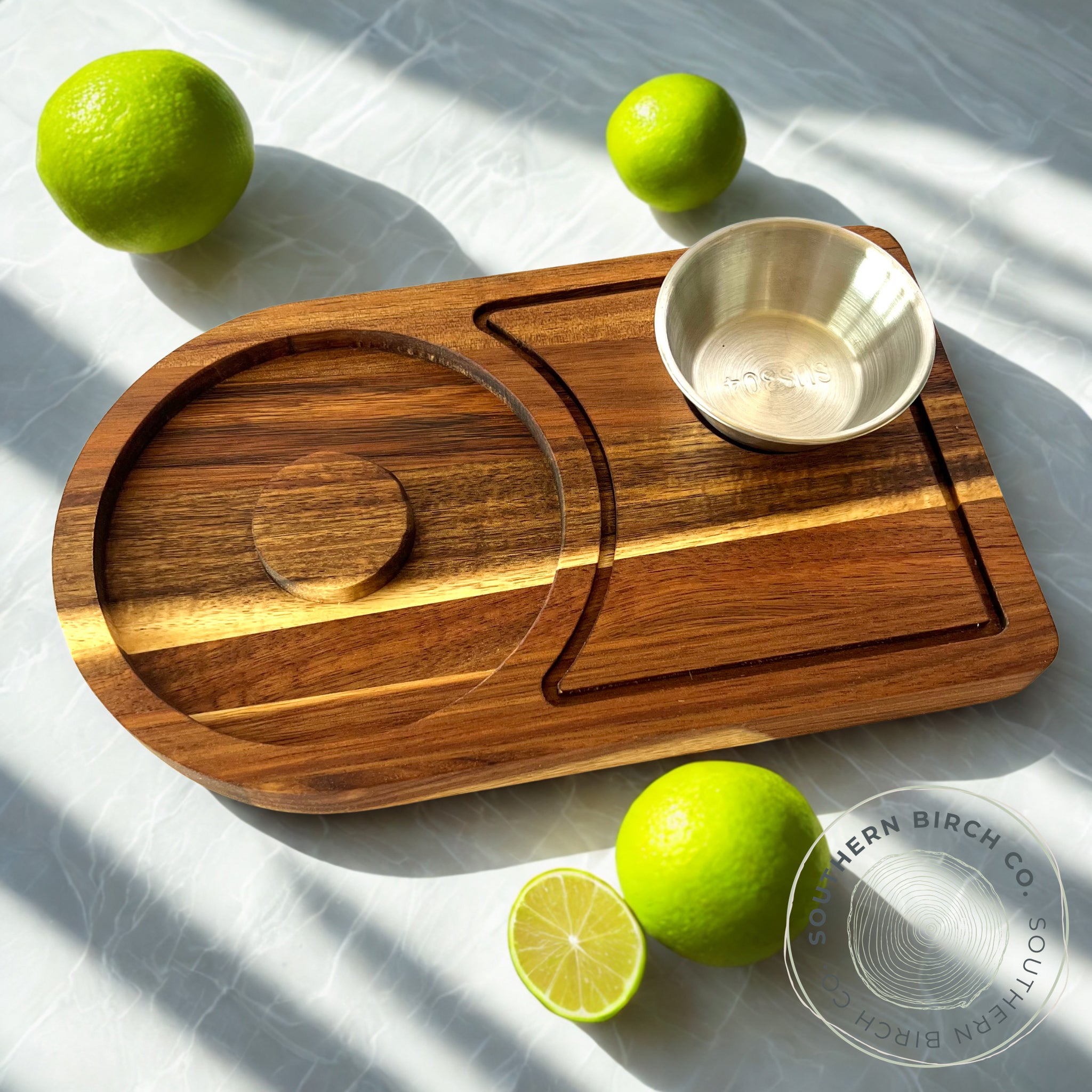 Acacia Wood Margarita Tray