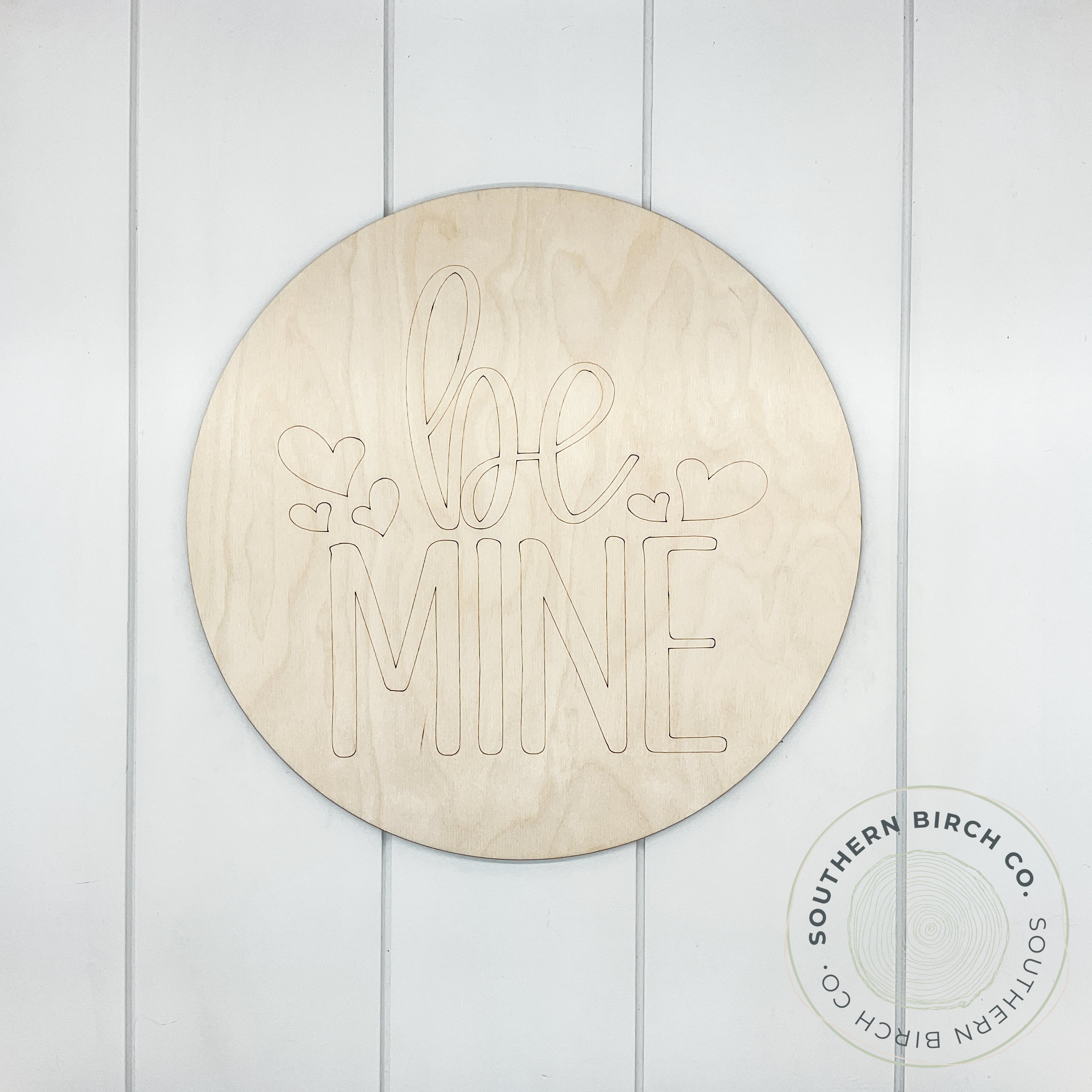 Be Mine Etched Round Blank