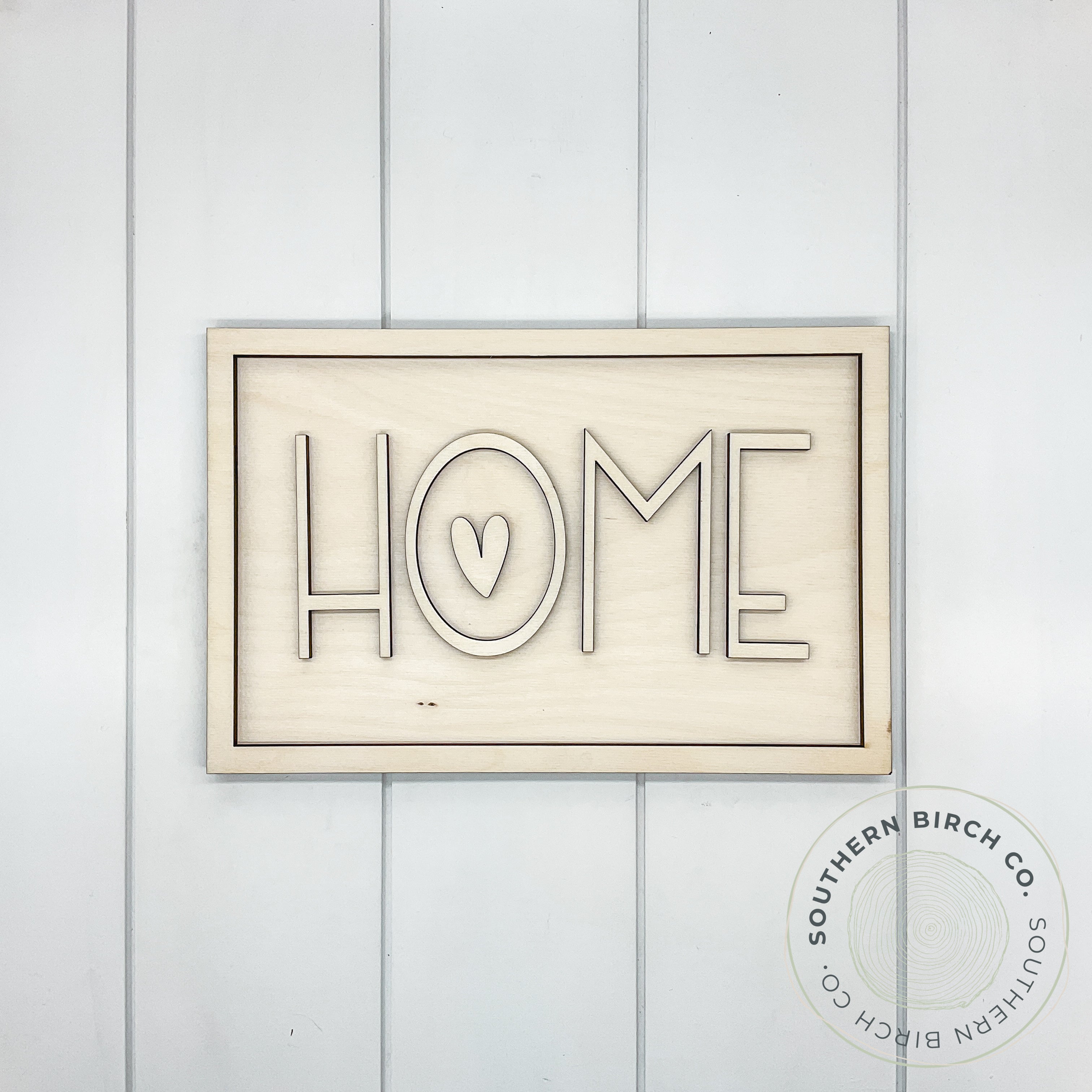 Home 3D Framed Sign Blank