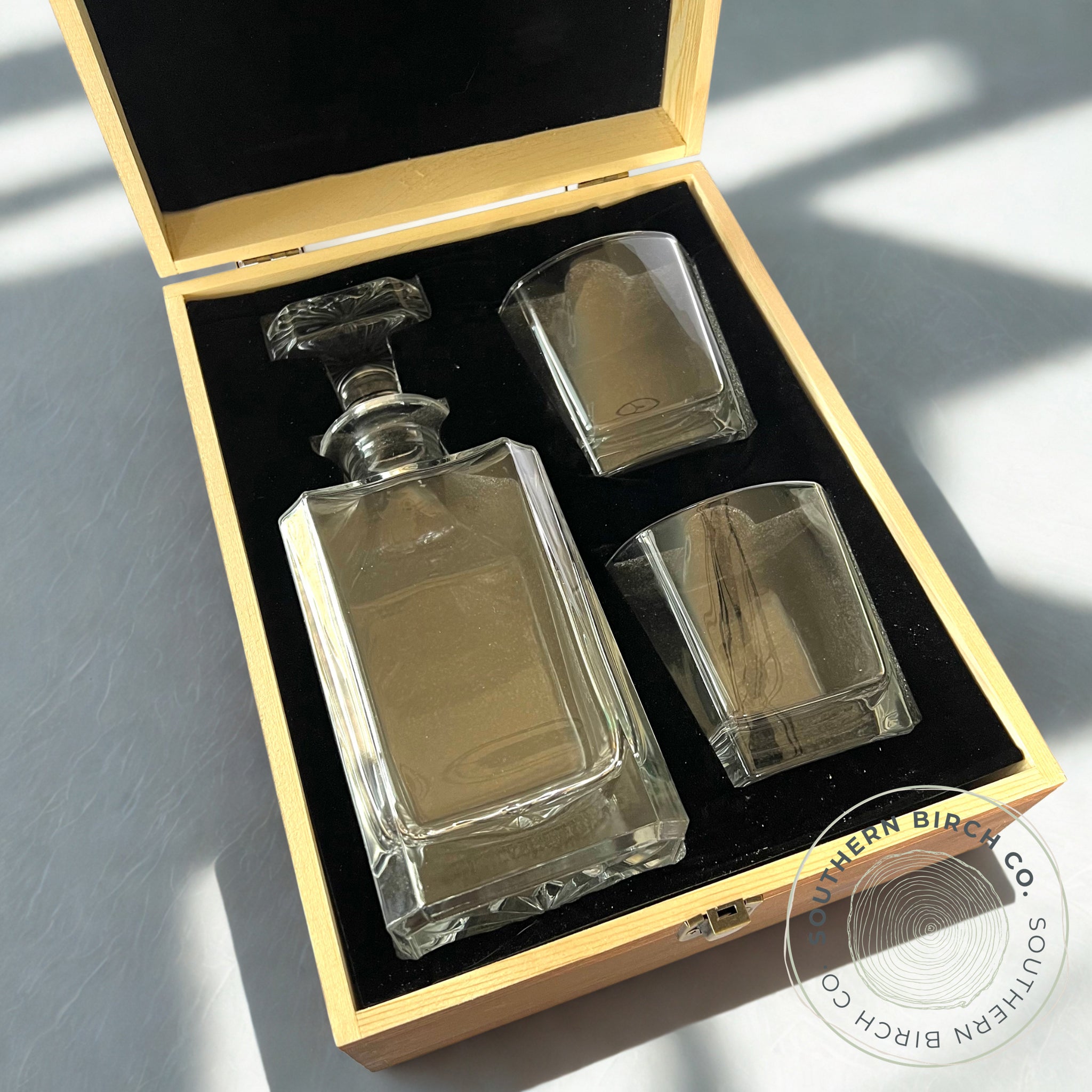Whiskey Decanter Set (Wooden Box)