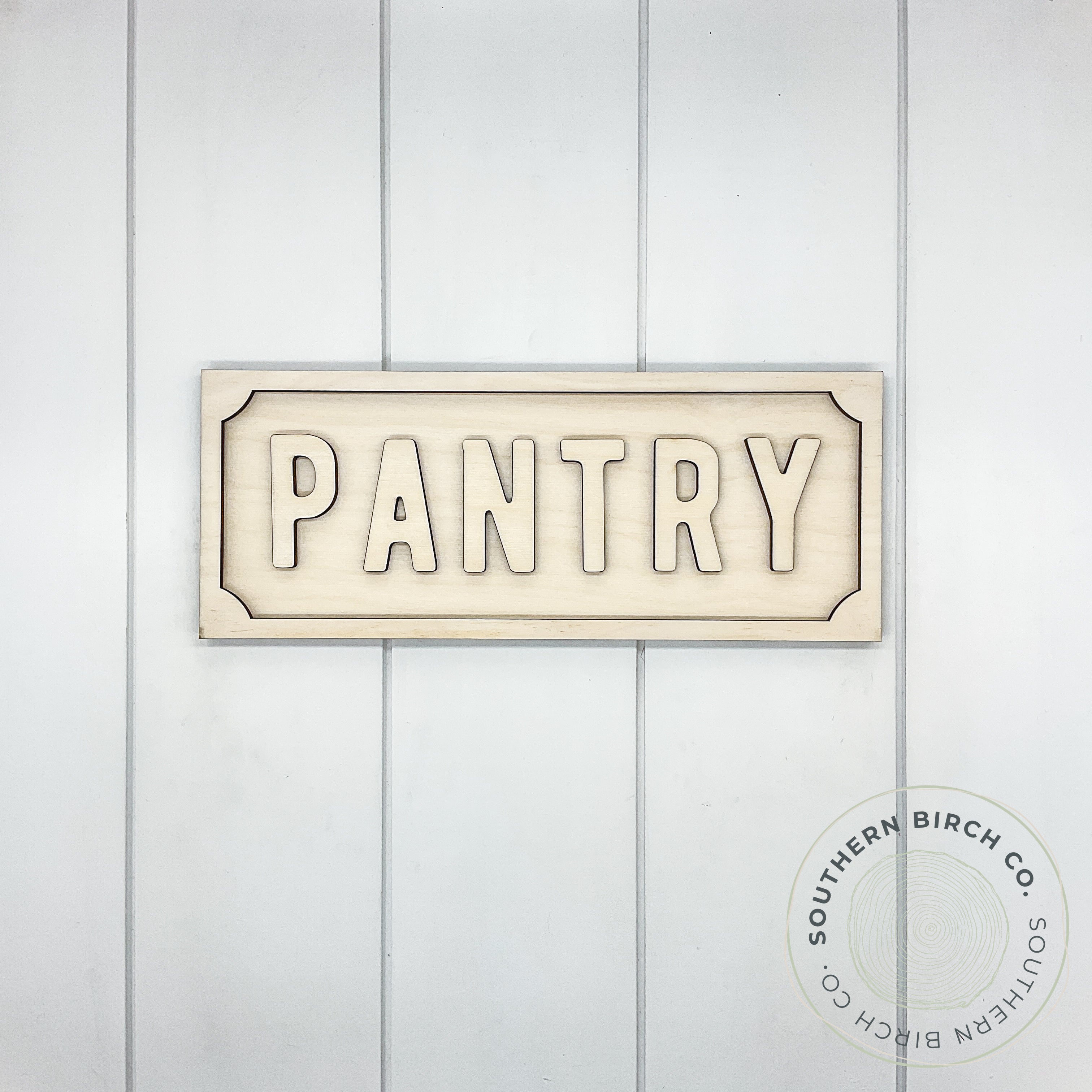 Pantry 3D Framed Sign Blank