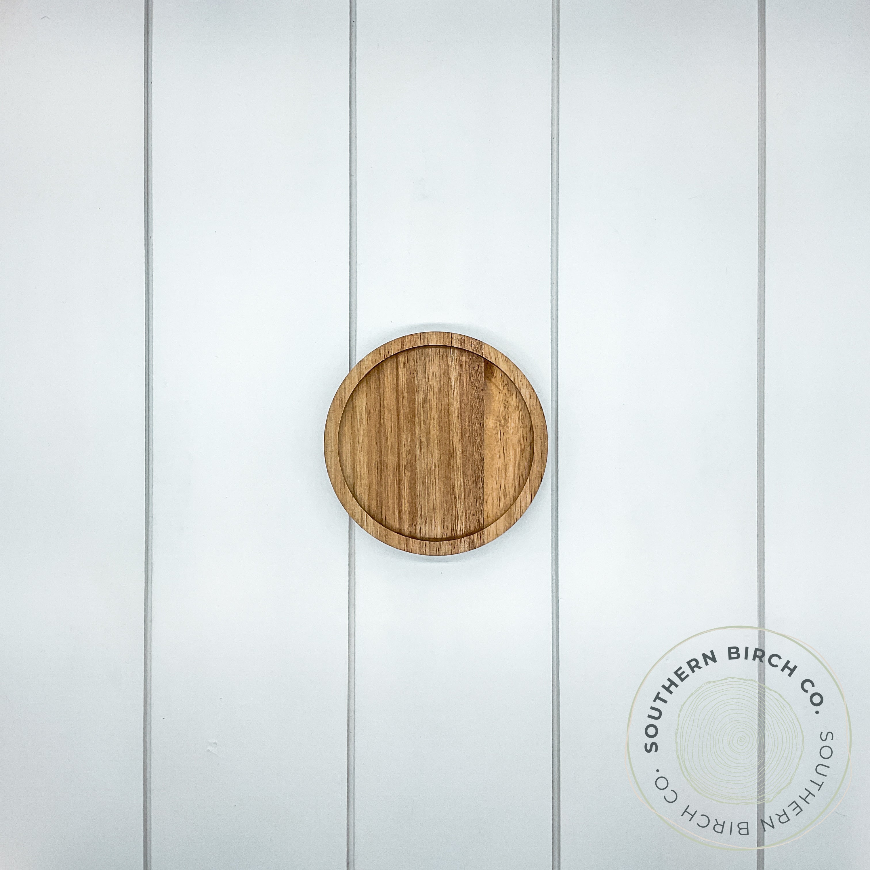 Acacia Wood Round Tray