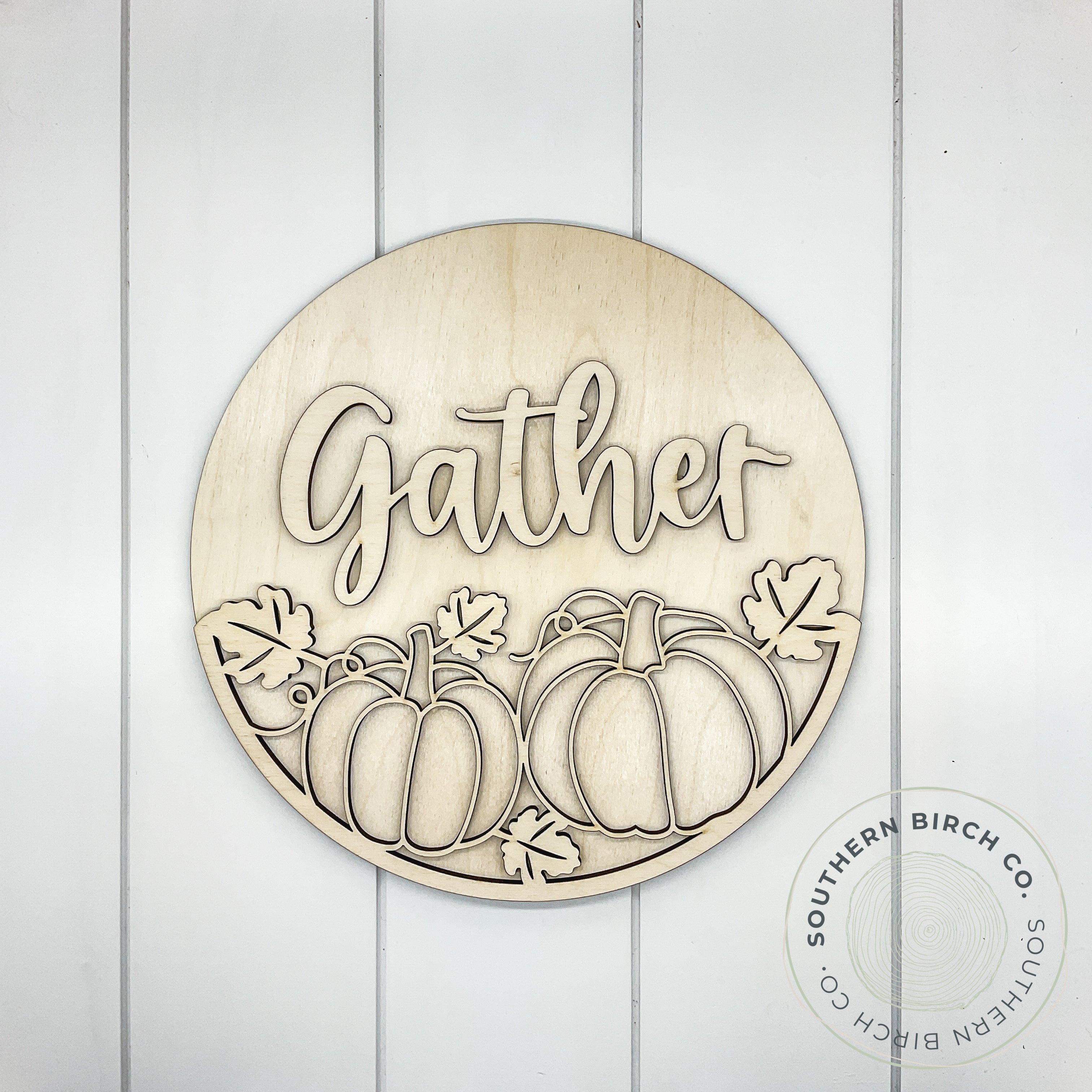 Gather 3D Round Blank (Pumpkins)