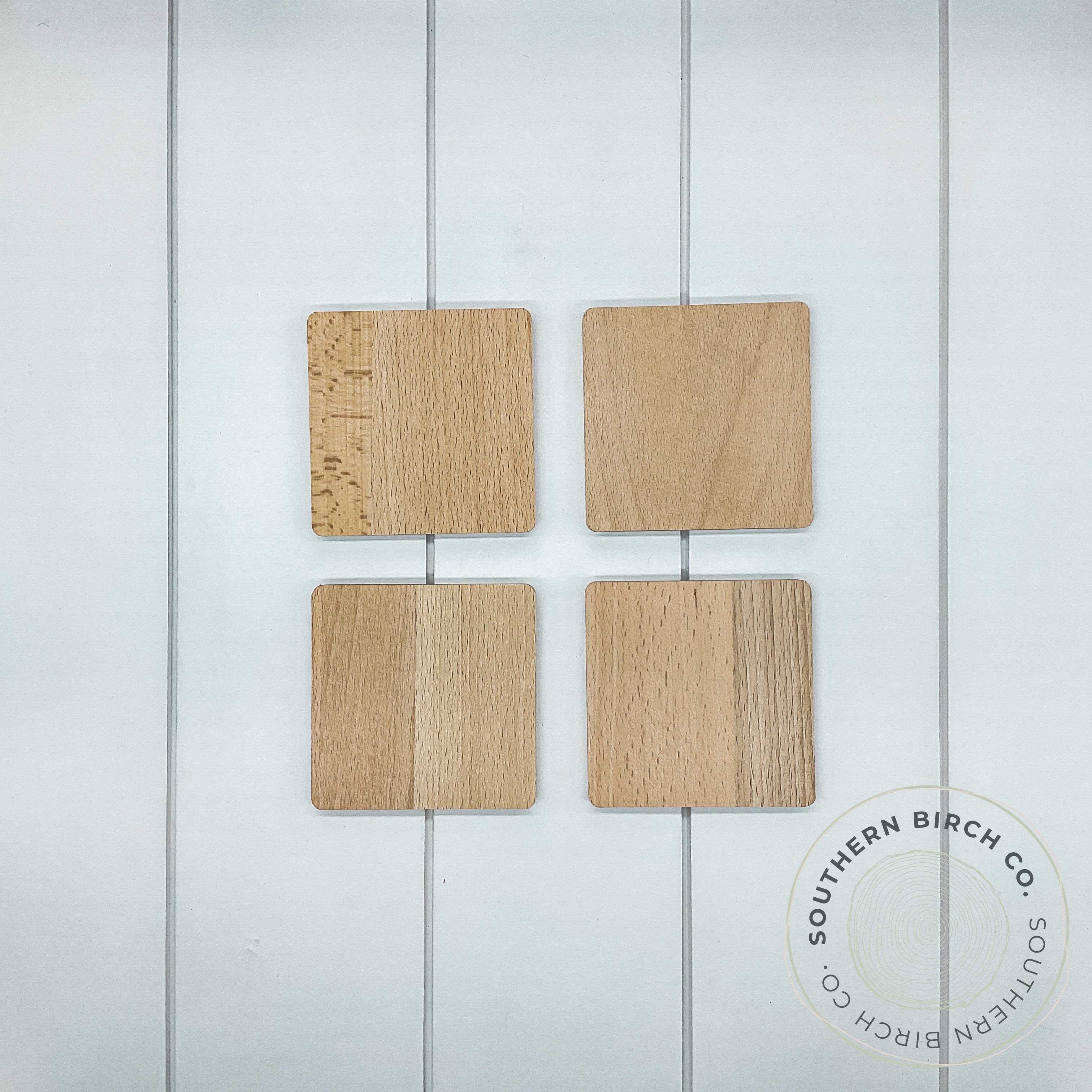 Beech Wood Coasters (Square)