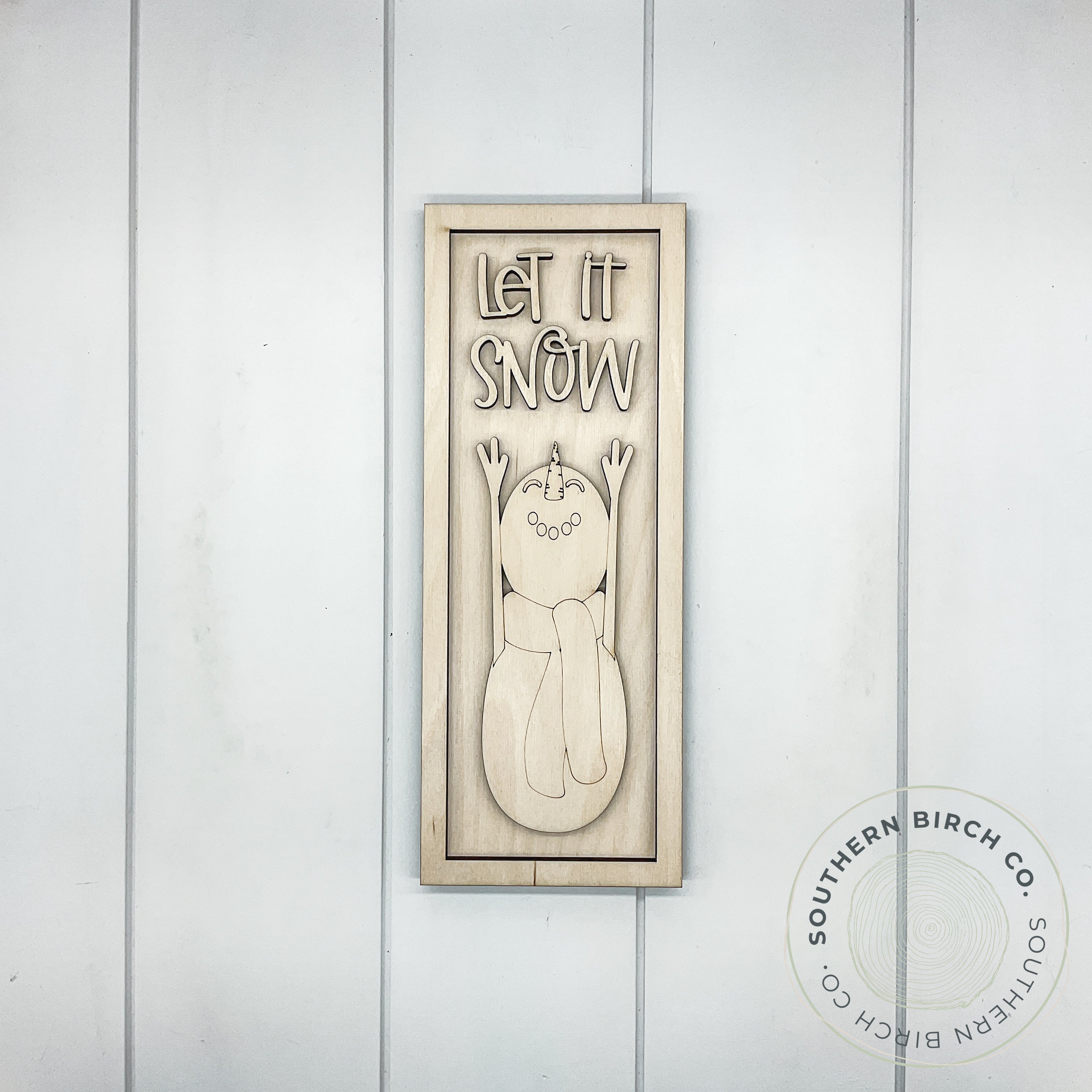 Snowman 3D Framed Sign Blank