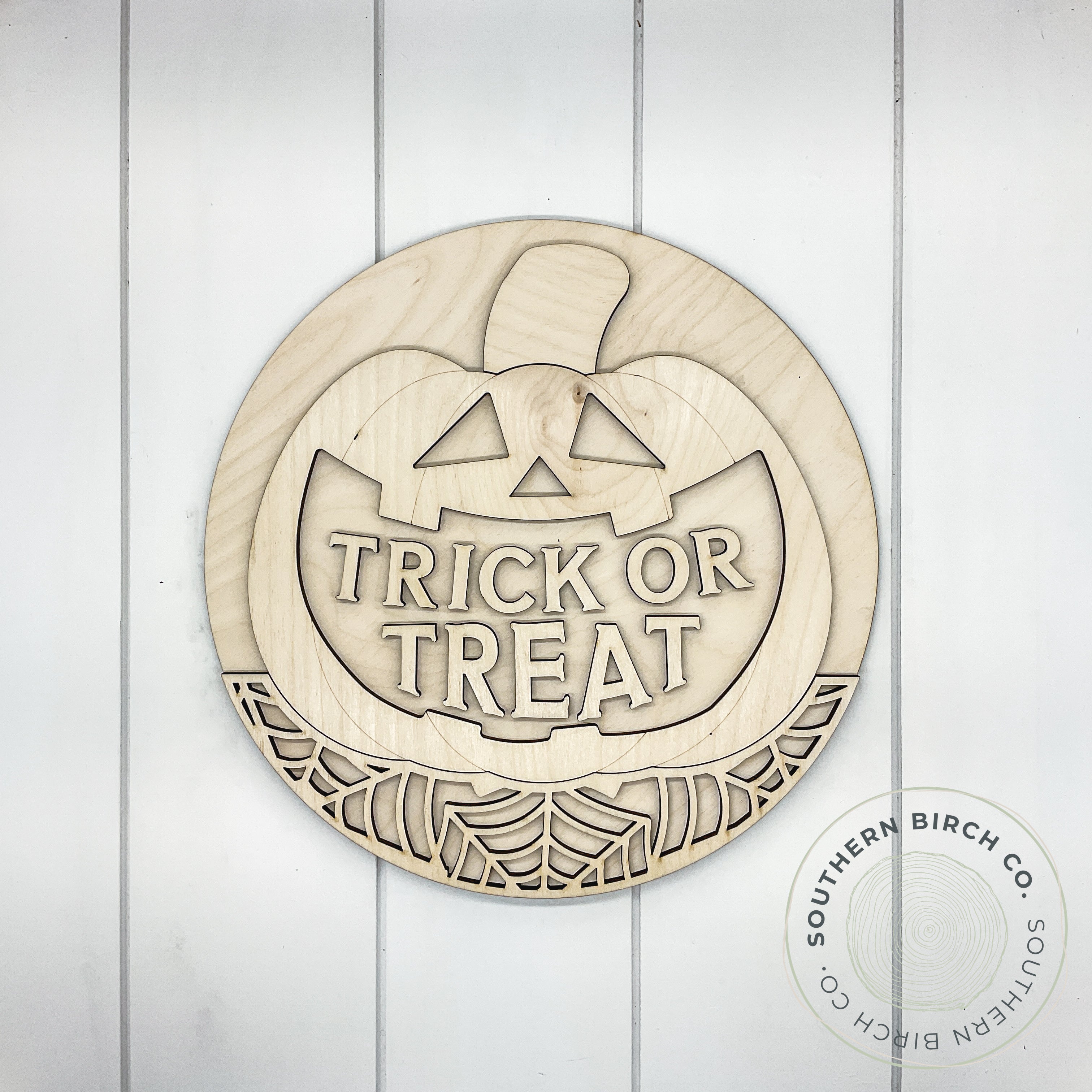 Pumpkin 3D Round Blank (Trick or Treat)