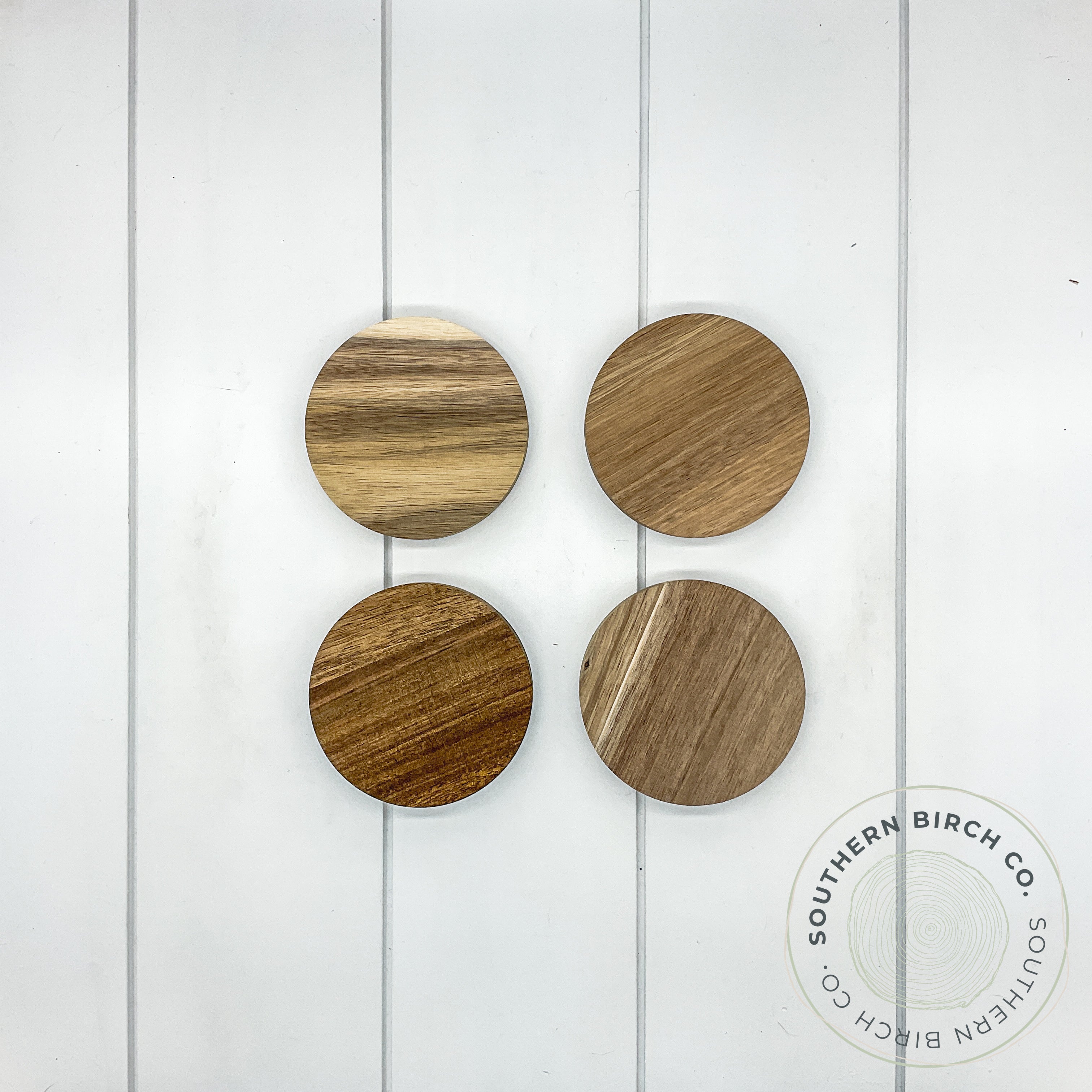Acacia Wood Chunky Coasters (Round)