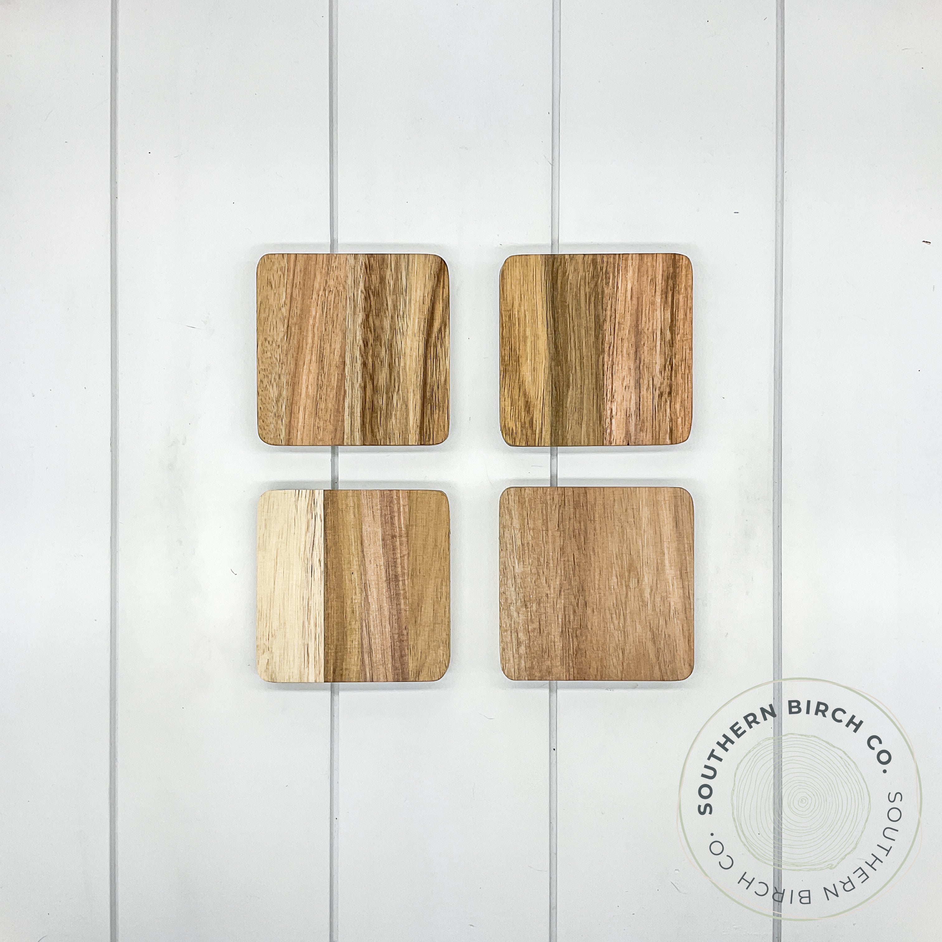 Acacia Wood Chunky Coasters (Square)