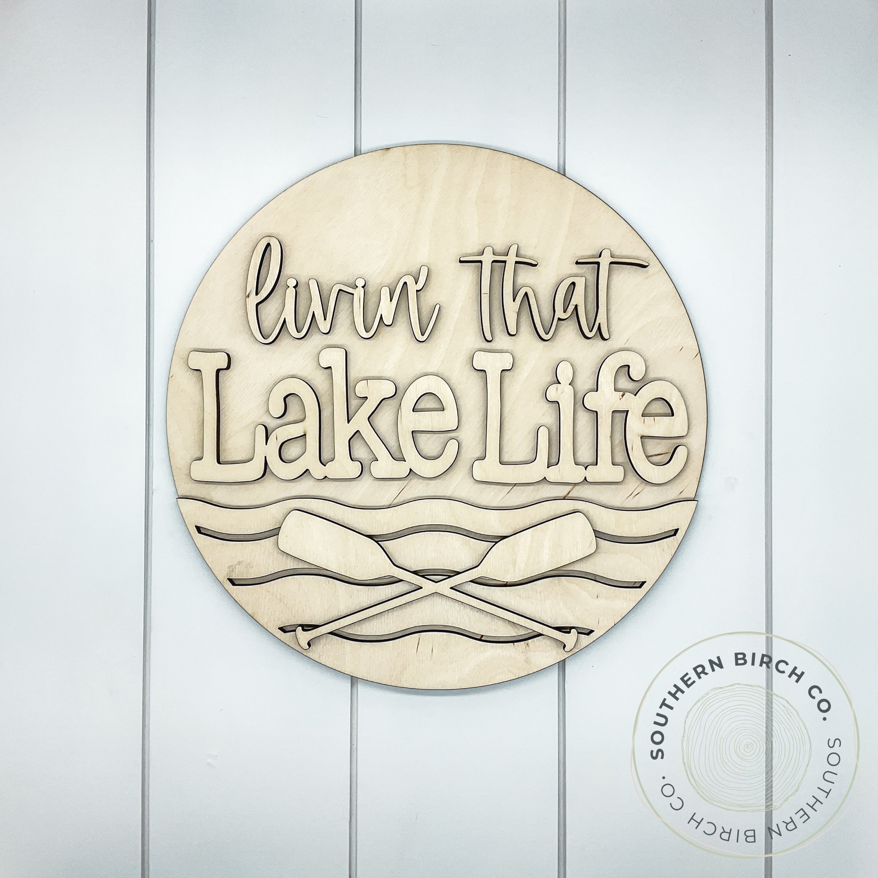 Livin' That Lake Life 3D Round Blank