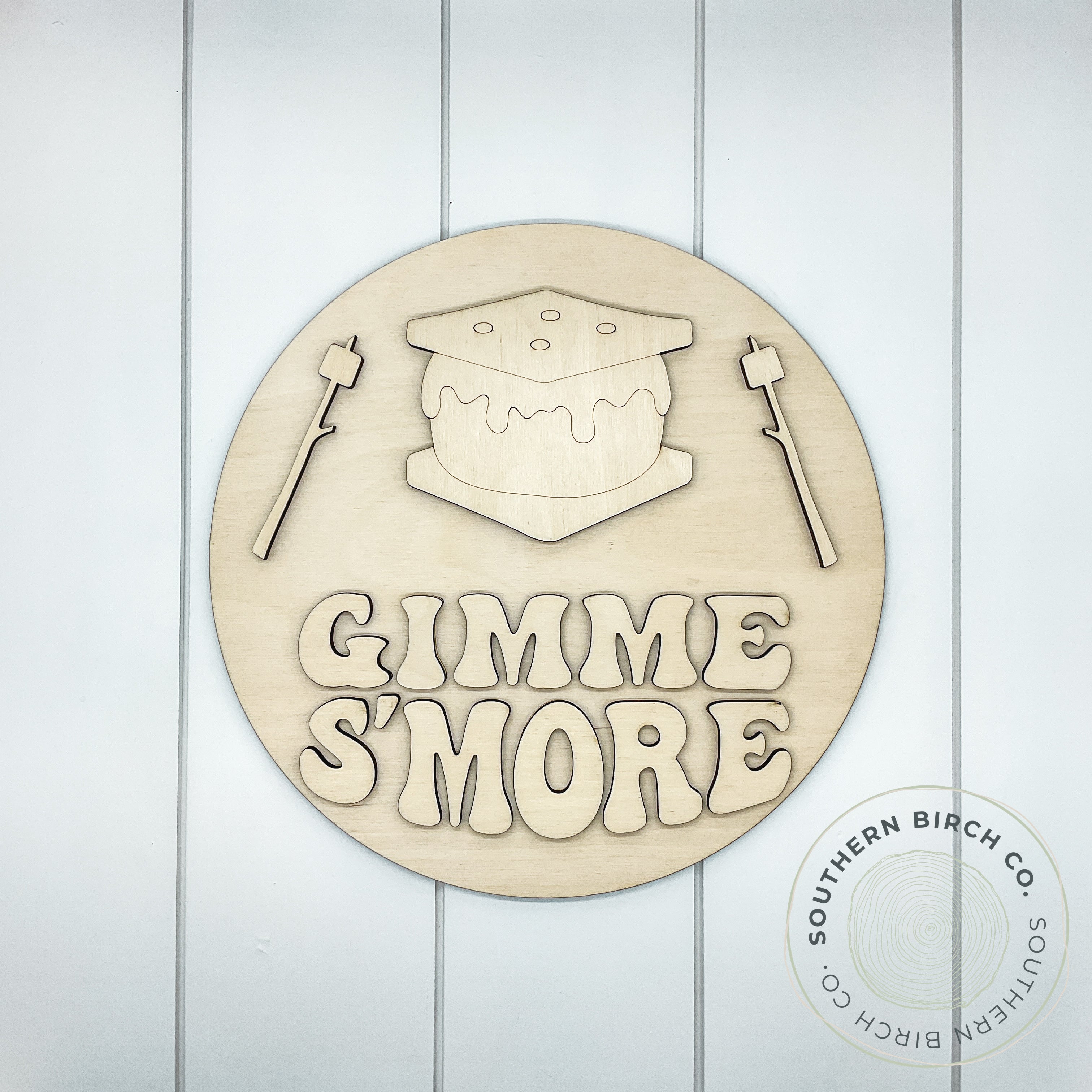 Gimme S'more 3D Round Blank