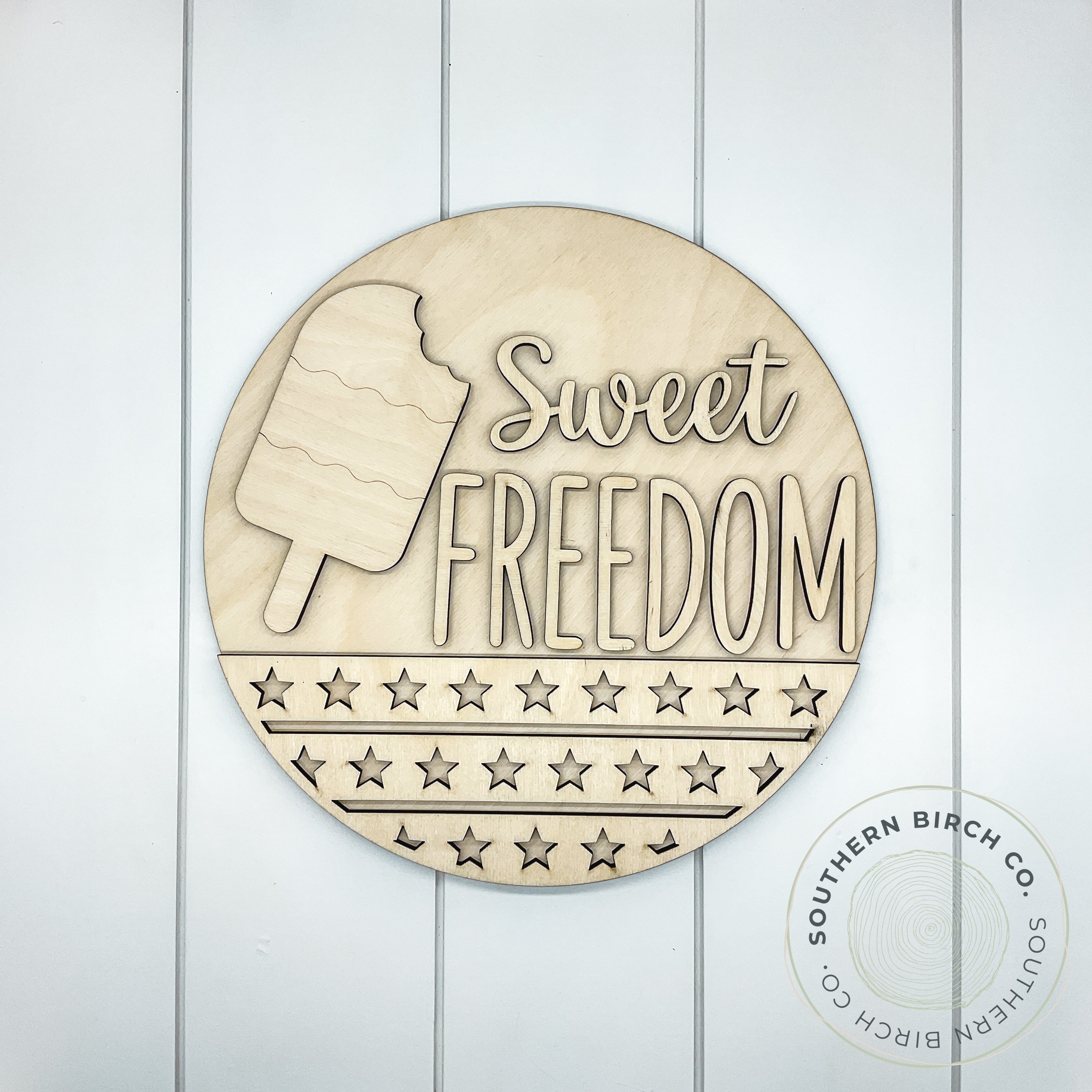 Sweet Freedom 3D Round Blank