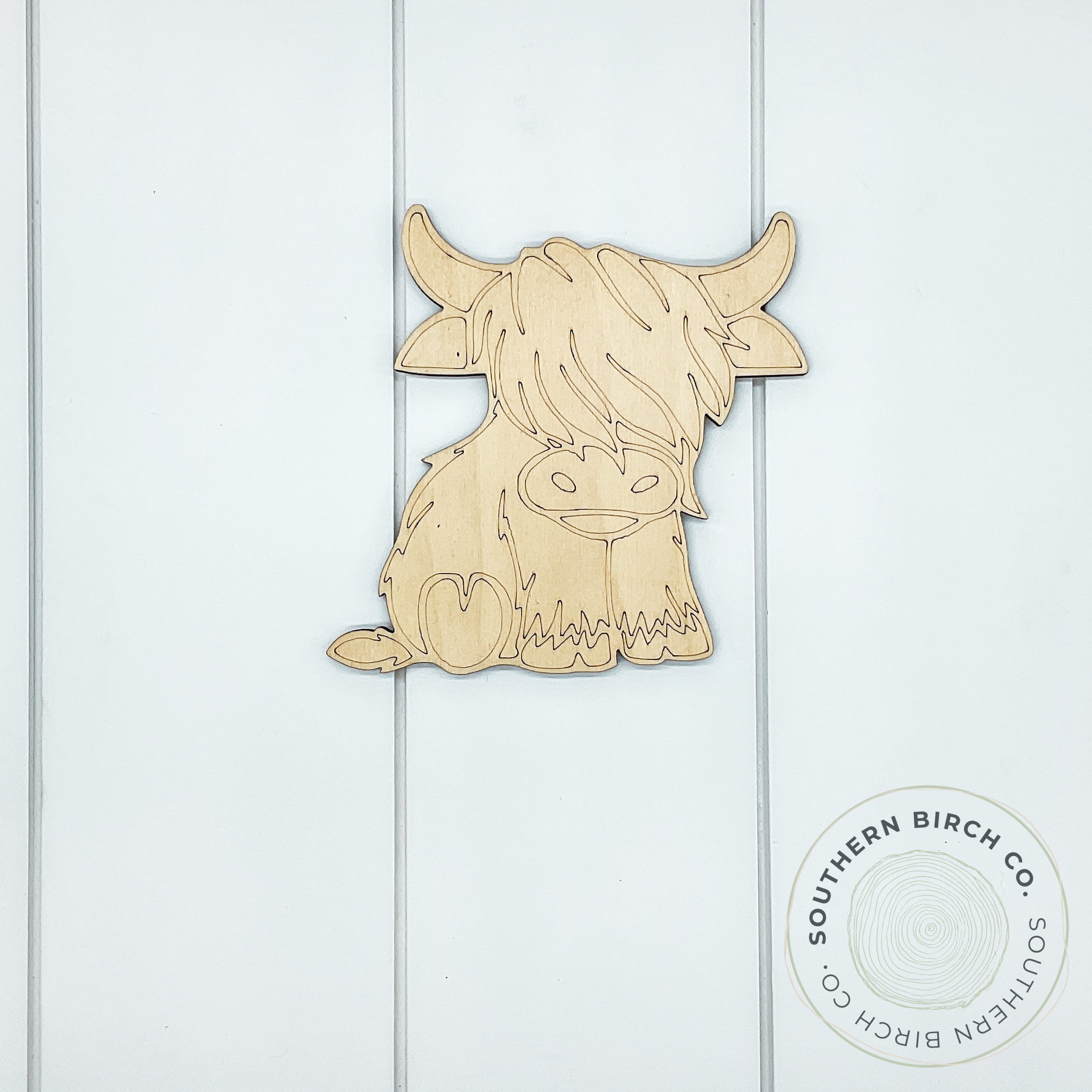 Highland Cow Blank