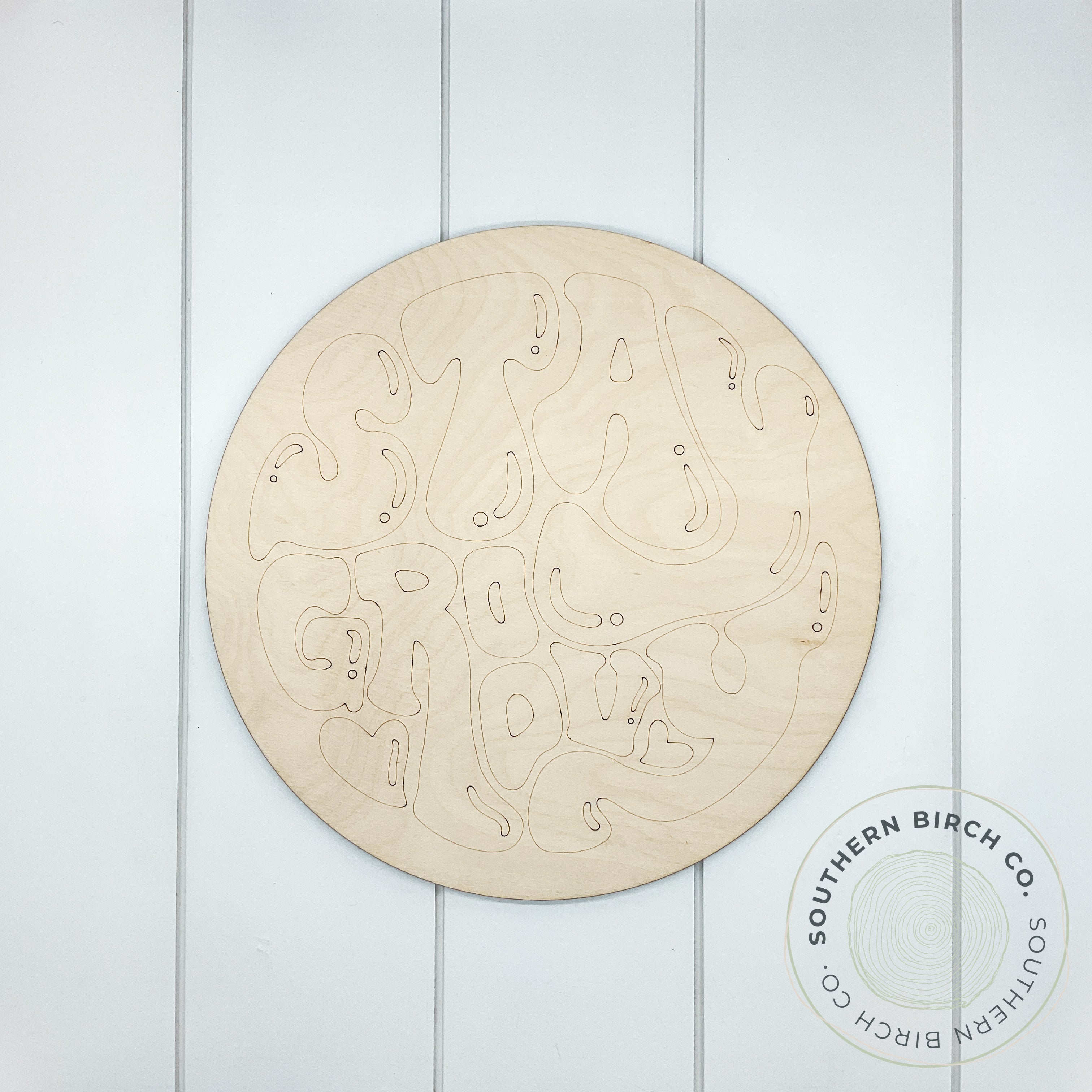 Stay Groovy Etched Round Blank