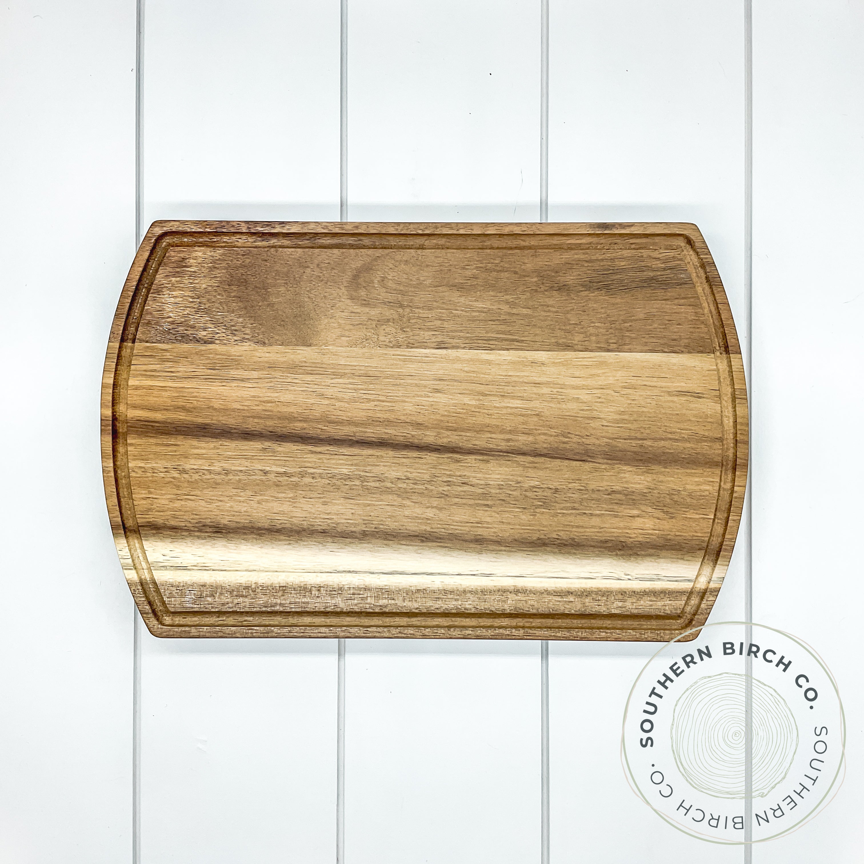 Acacia Wood Cutting Board (Rounded Rectangular)