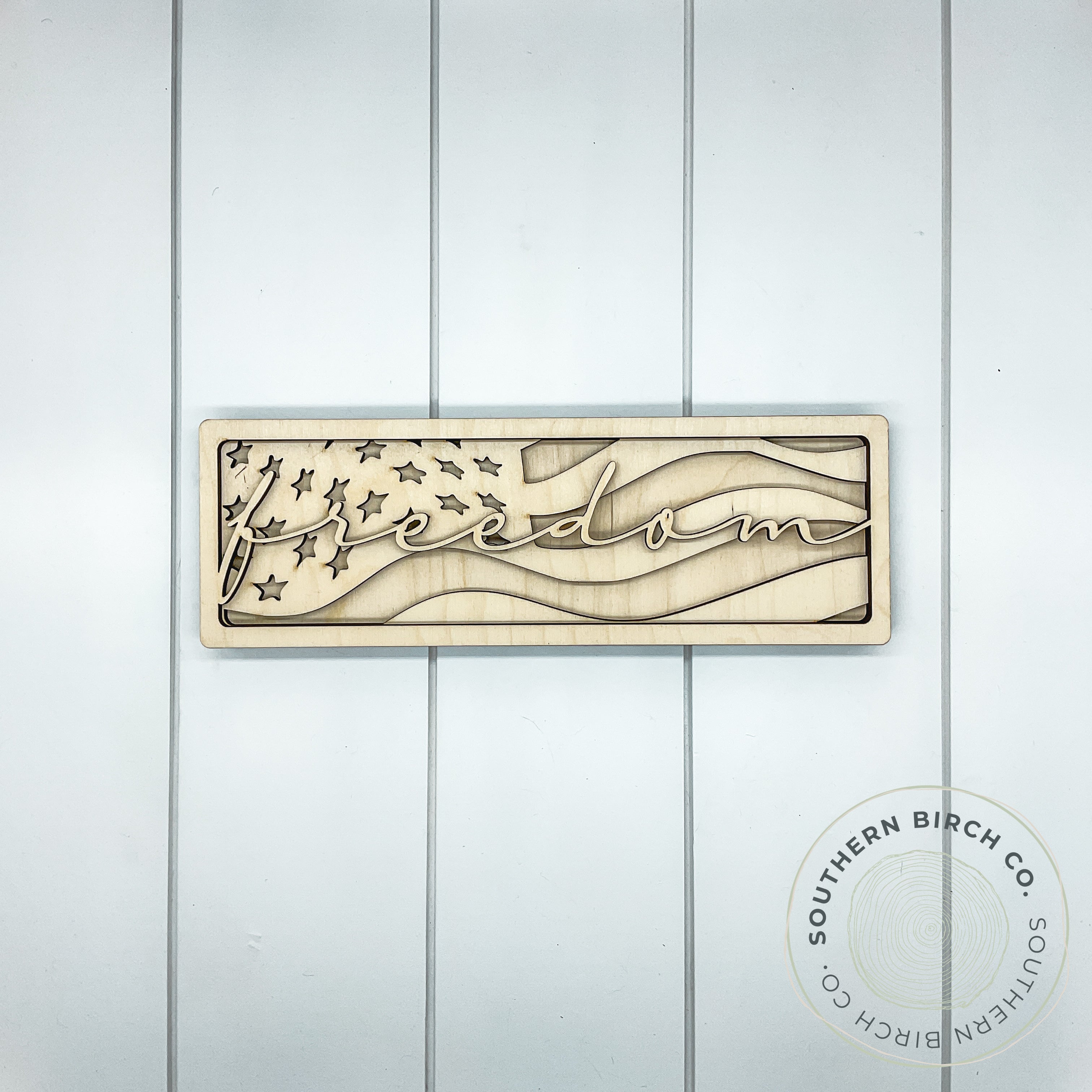Freedom 3D Framed Sign Blank