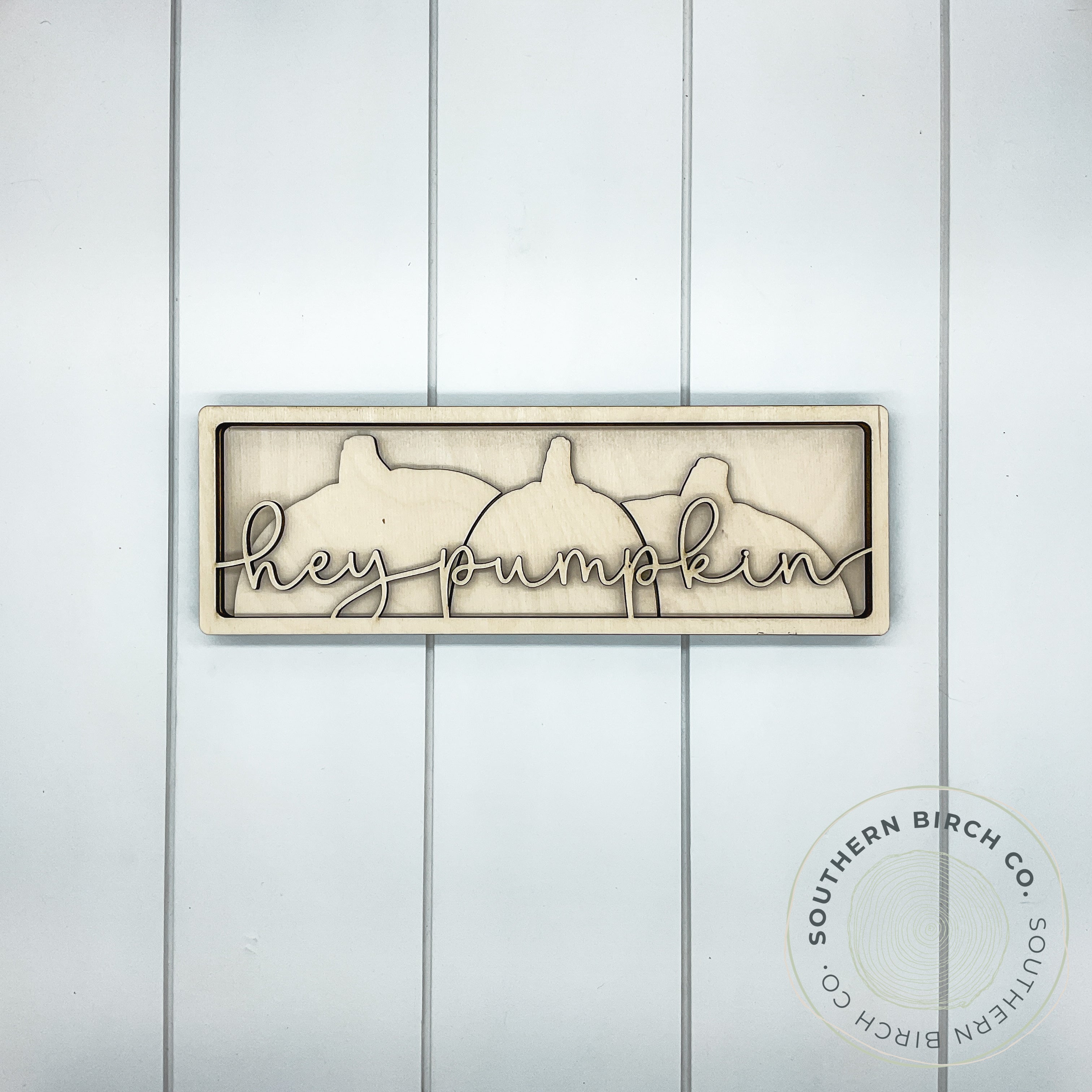 Hey Pumpkin 3D Framed Sign Blank