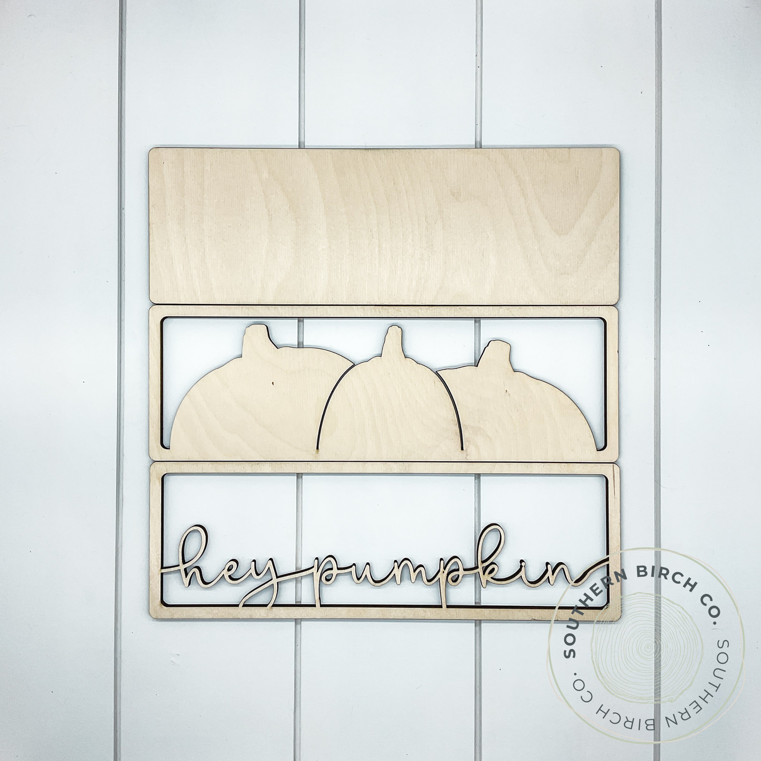 Hey Pumpkin 3D Framed Sign Blank