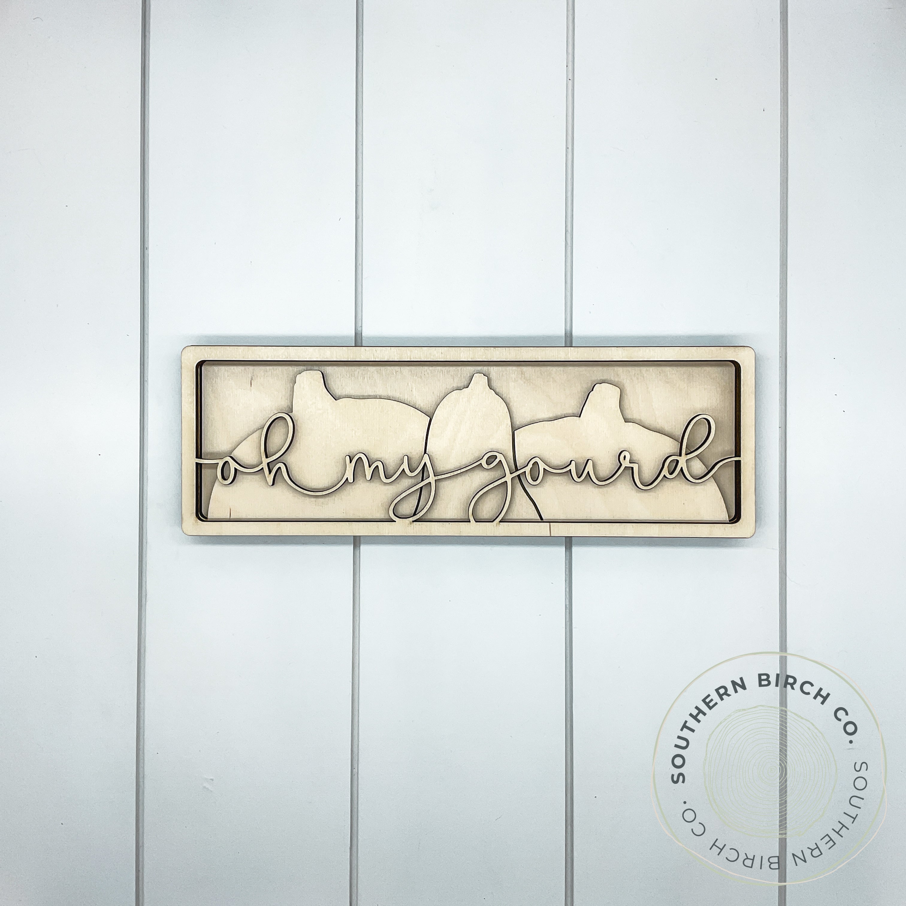 Oh My Gourd 3D Framed Sign Blank