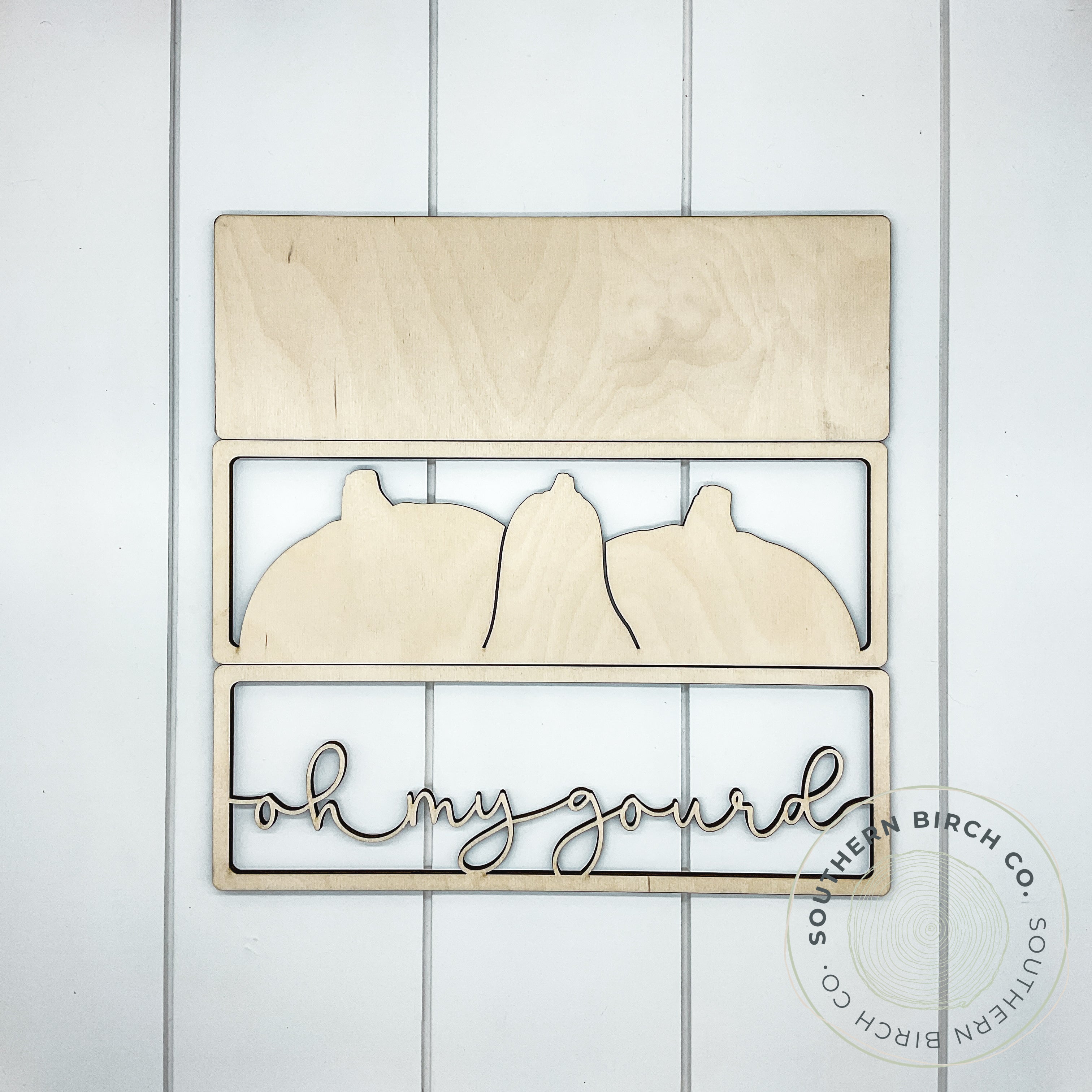 Oh My Gourd 3D Framed Sign Blank