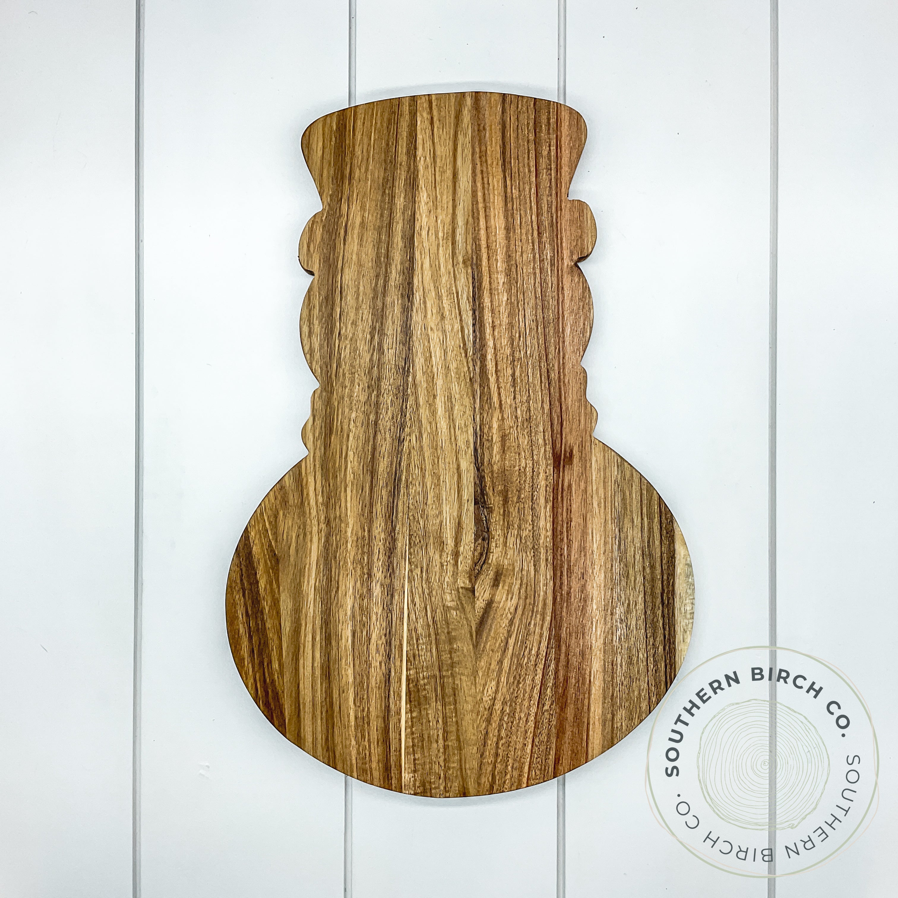 Acacia Wood Cutting Board (Snowman)