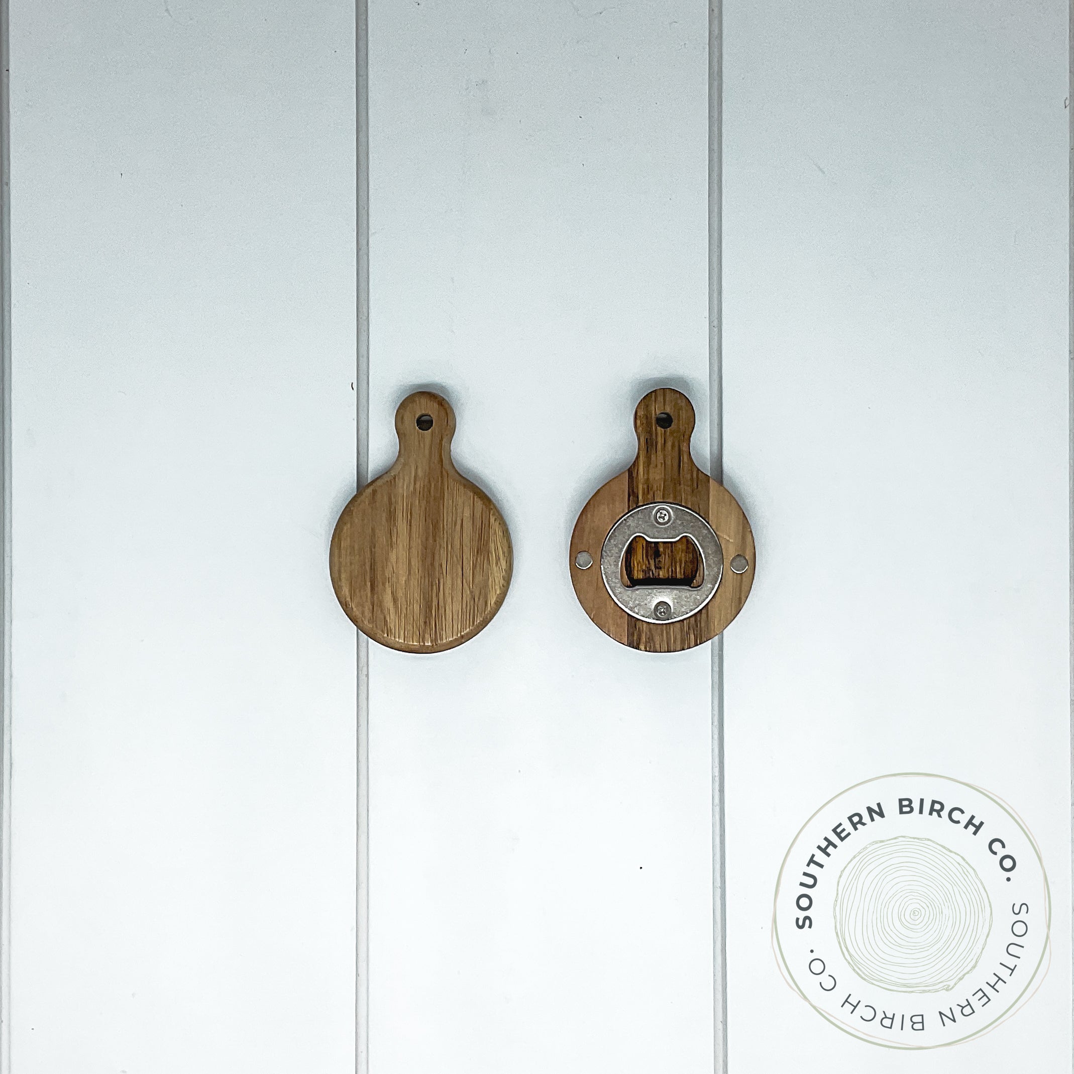 Acacia Wood Bottle Opener (Round Keychain)