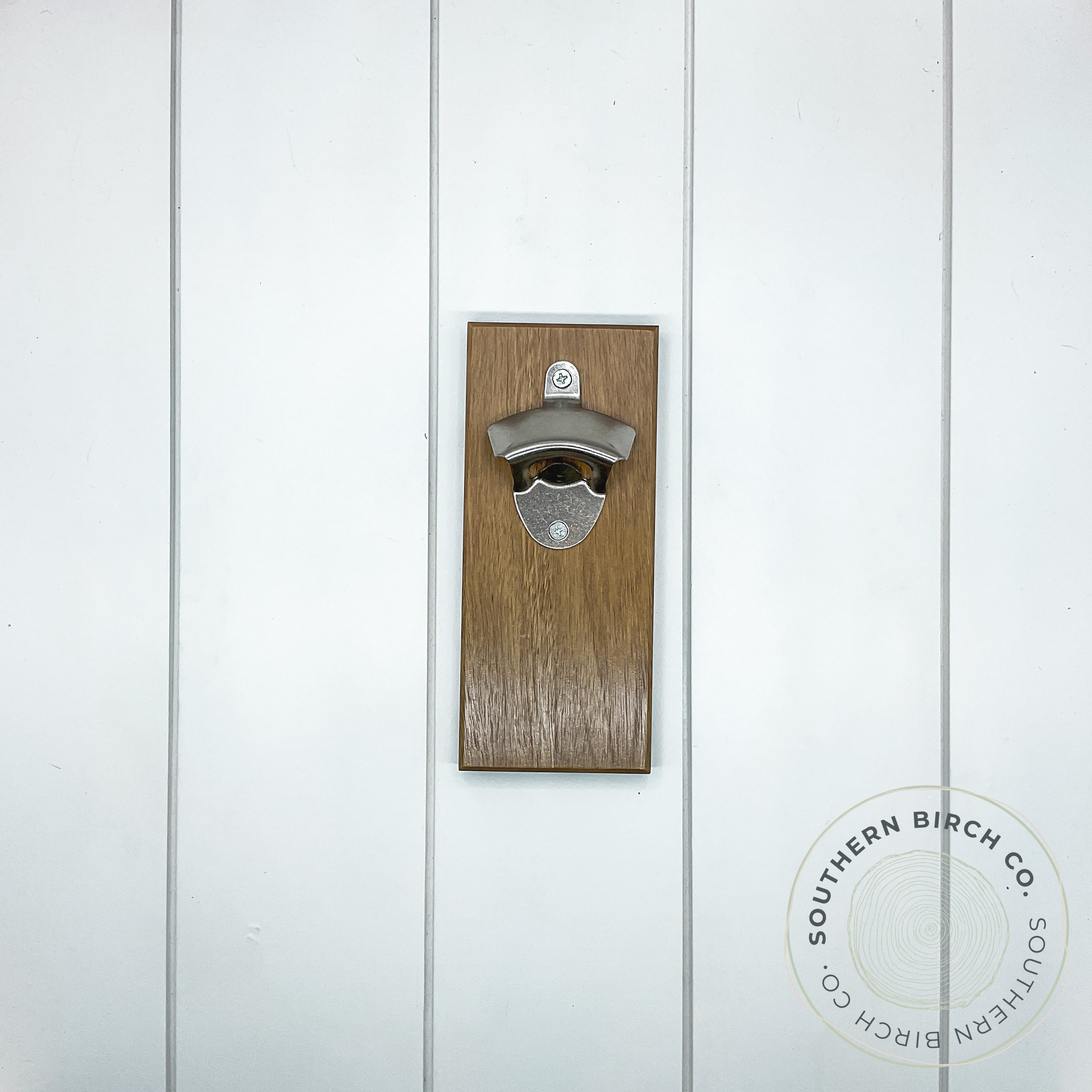Acacia Wood Bottle Opener (Wall Plank)