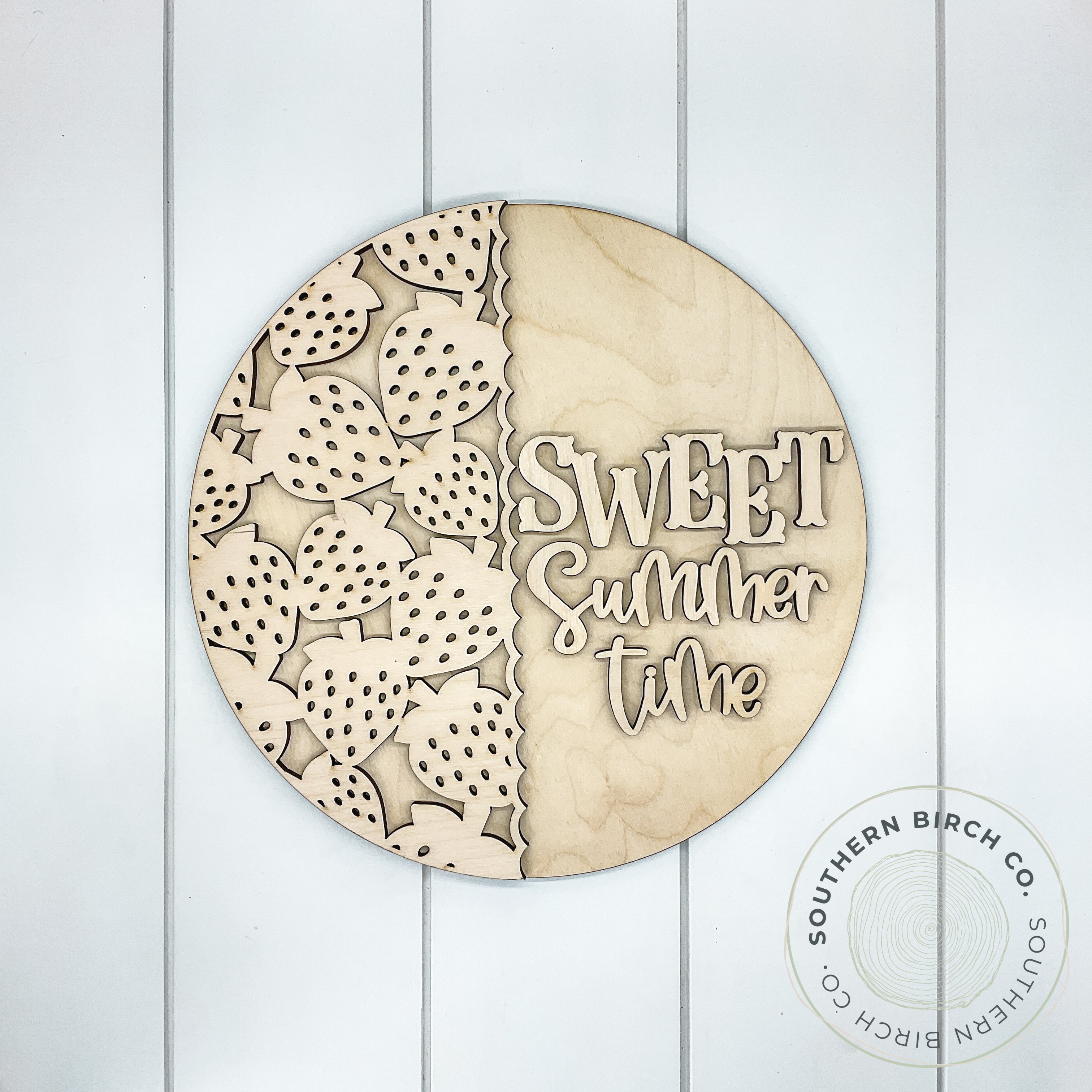 Sweet Summer Time 3D Round Blank