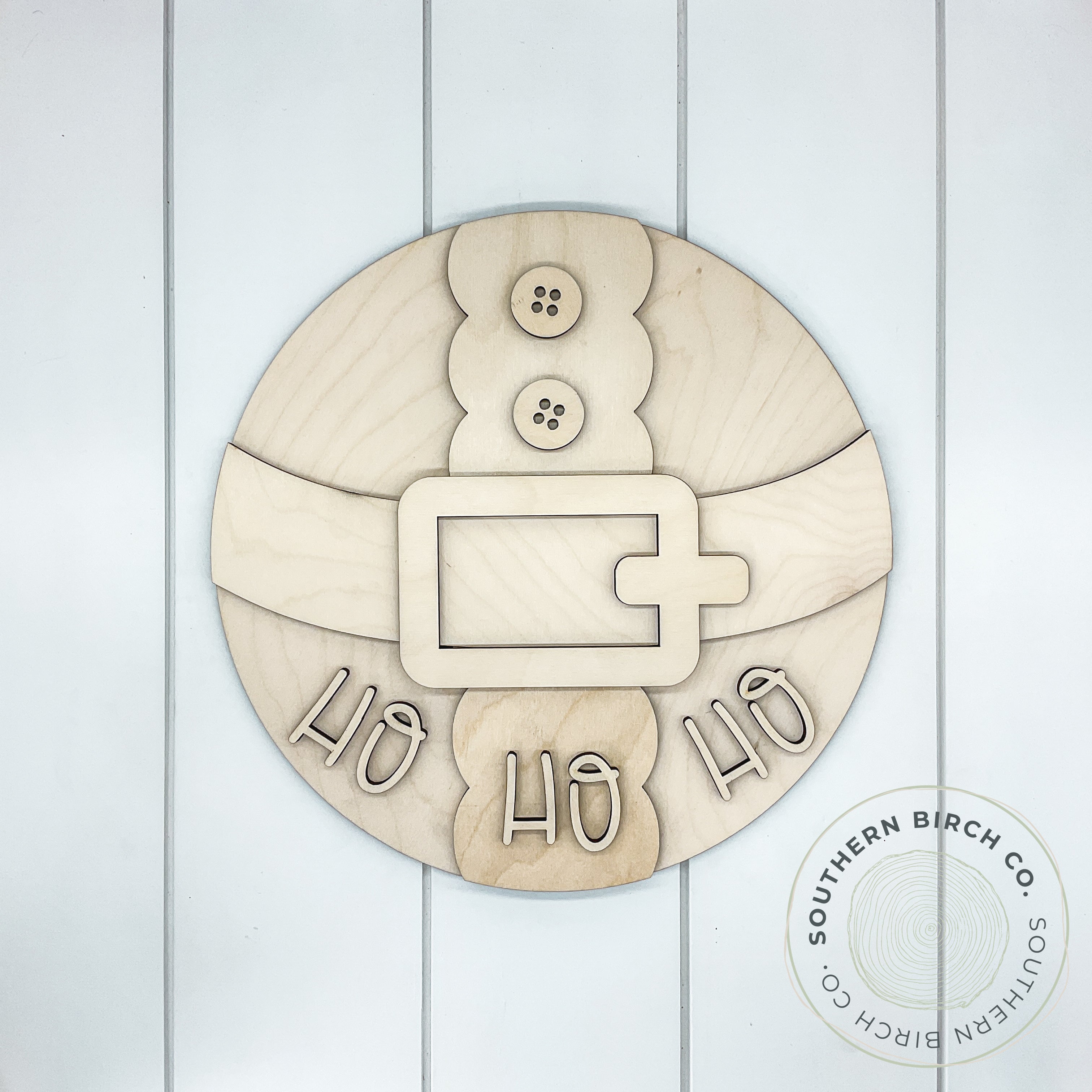 Santa's Belt 3D Round Blank