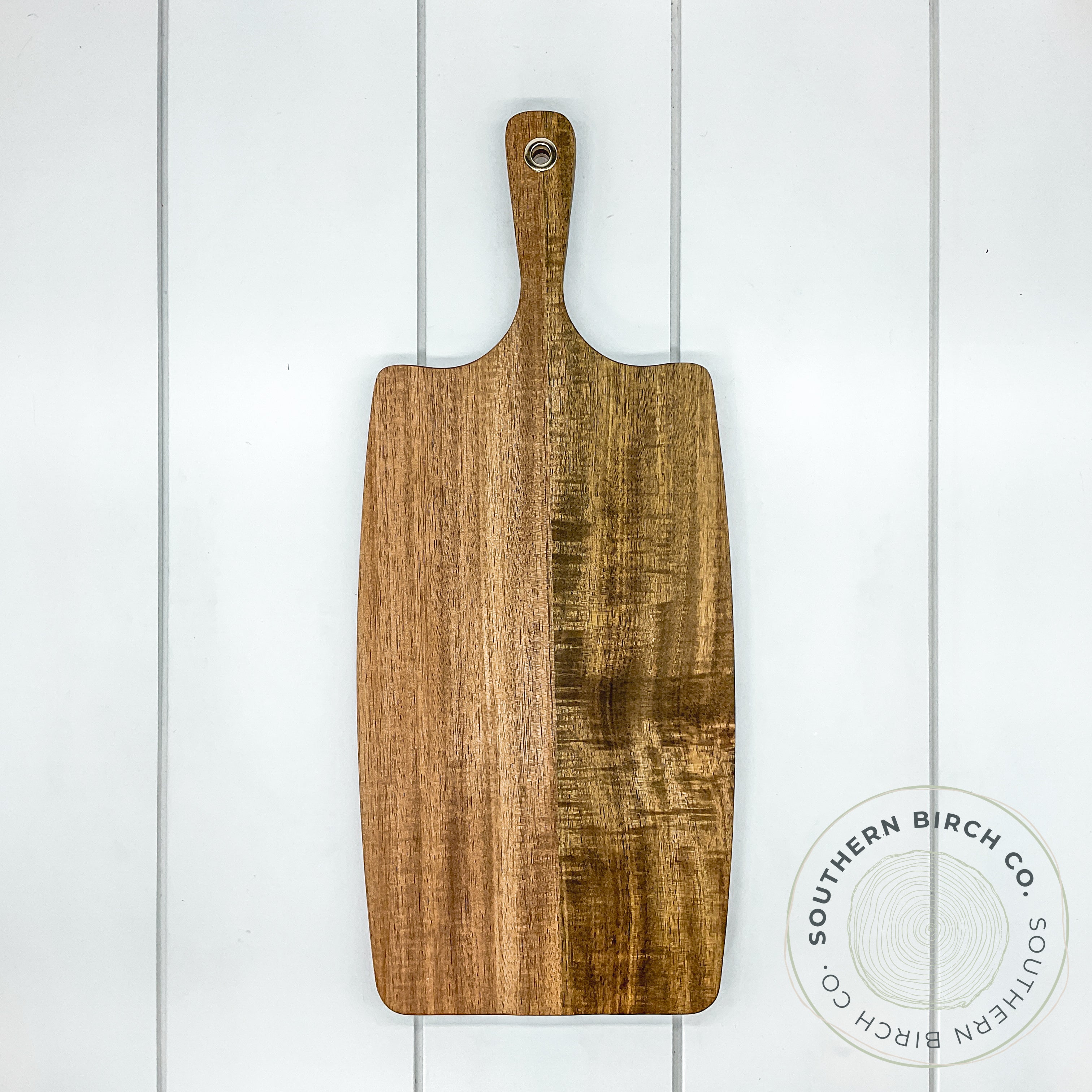 Acacia Wood Cutting Board (Paddle - Thin Handle)