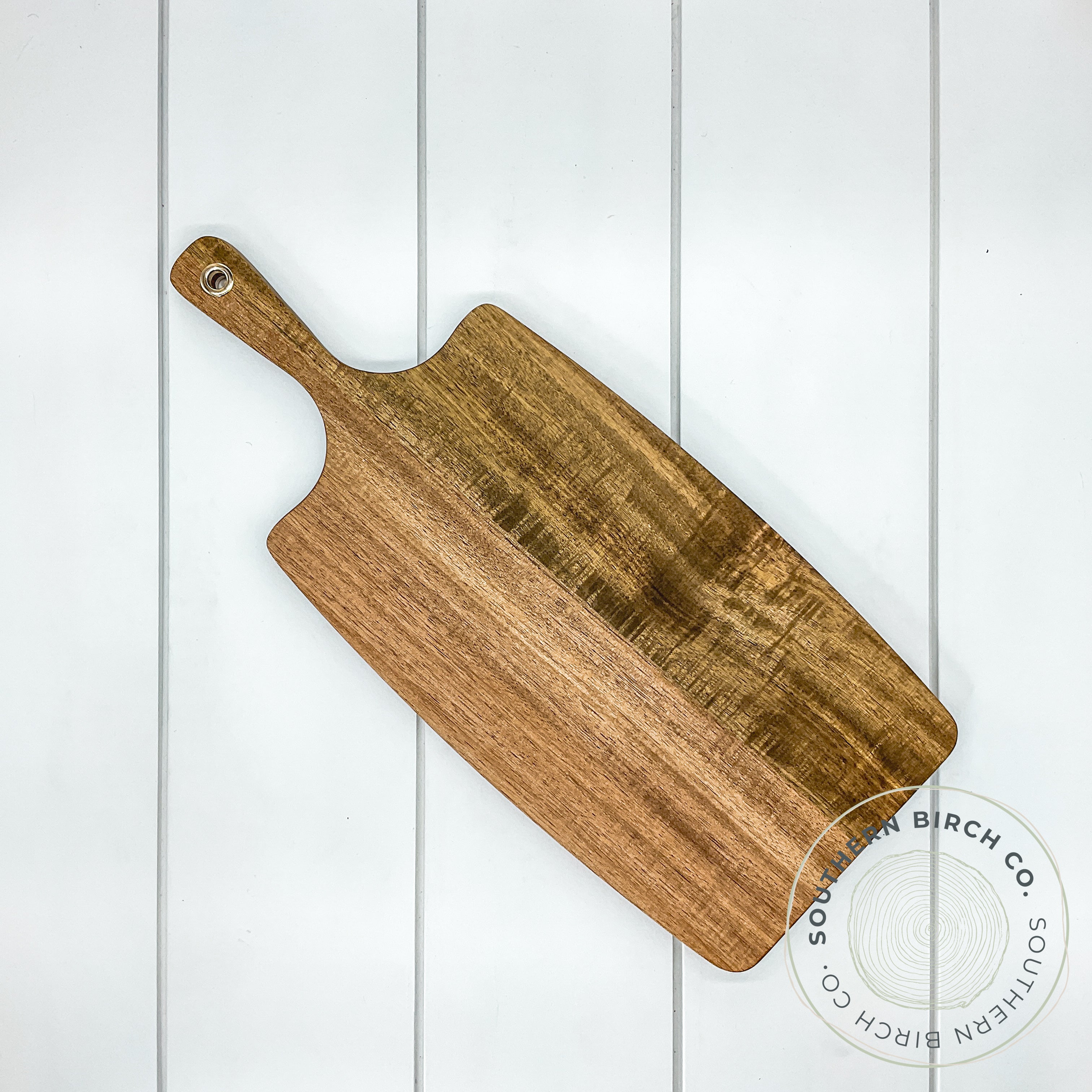 Acacia Wood Cutting Board (Paddle - Thin Handle)