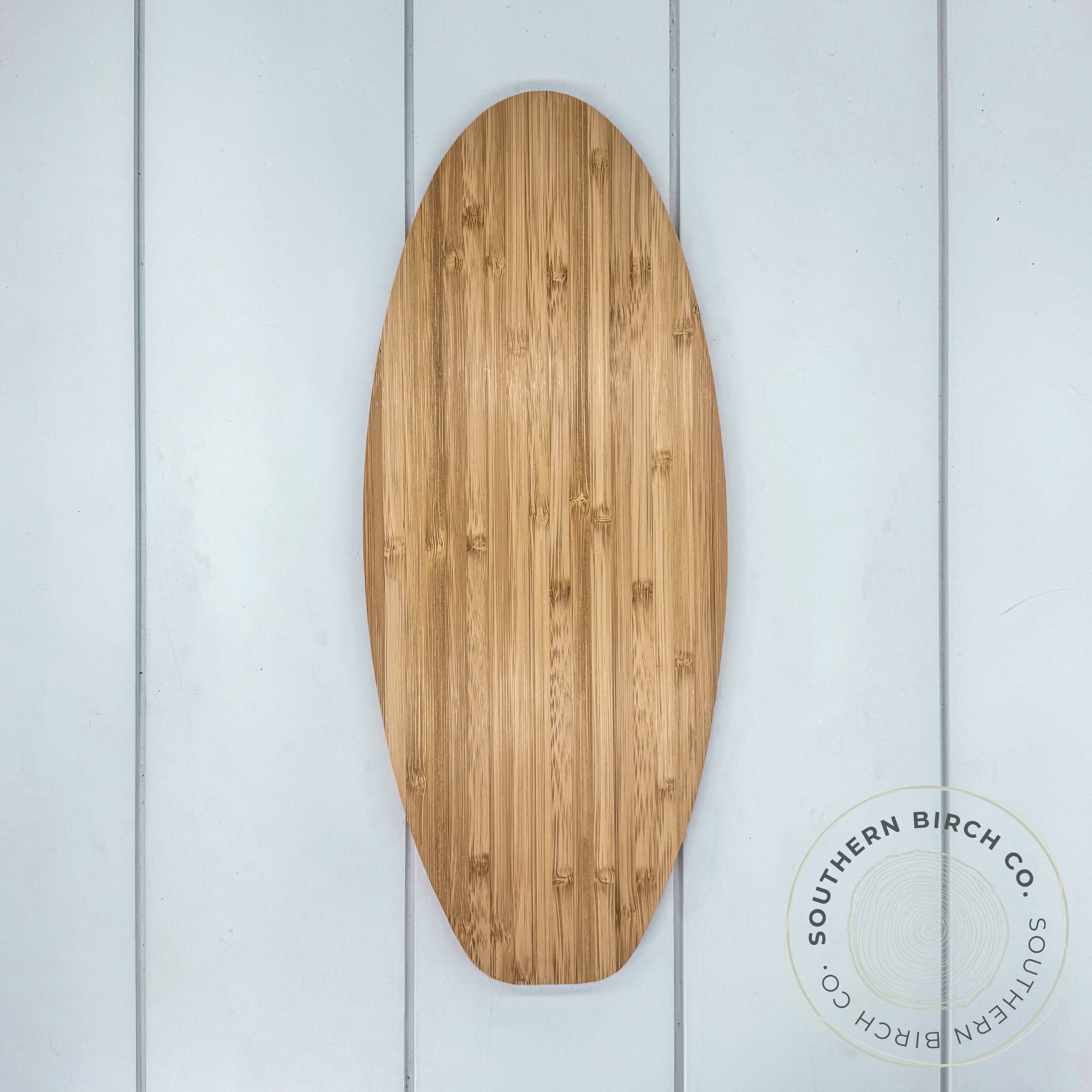 Bamboo Wood Cutting Board (Surfboard)