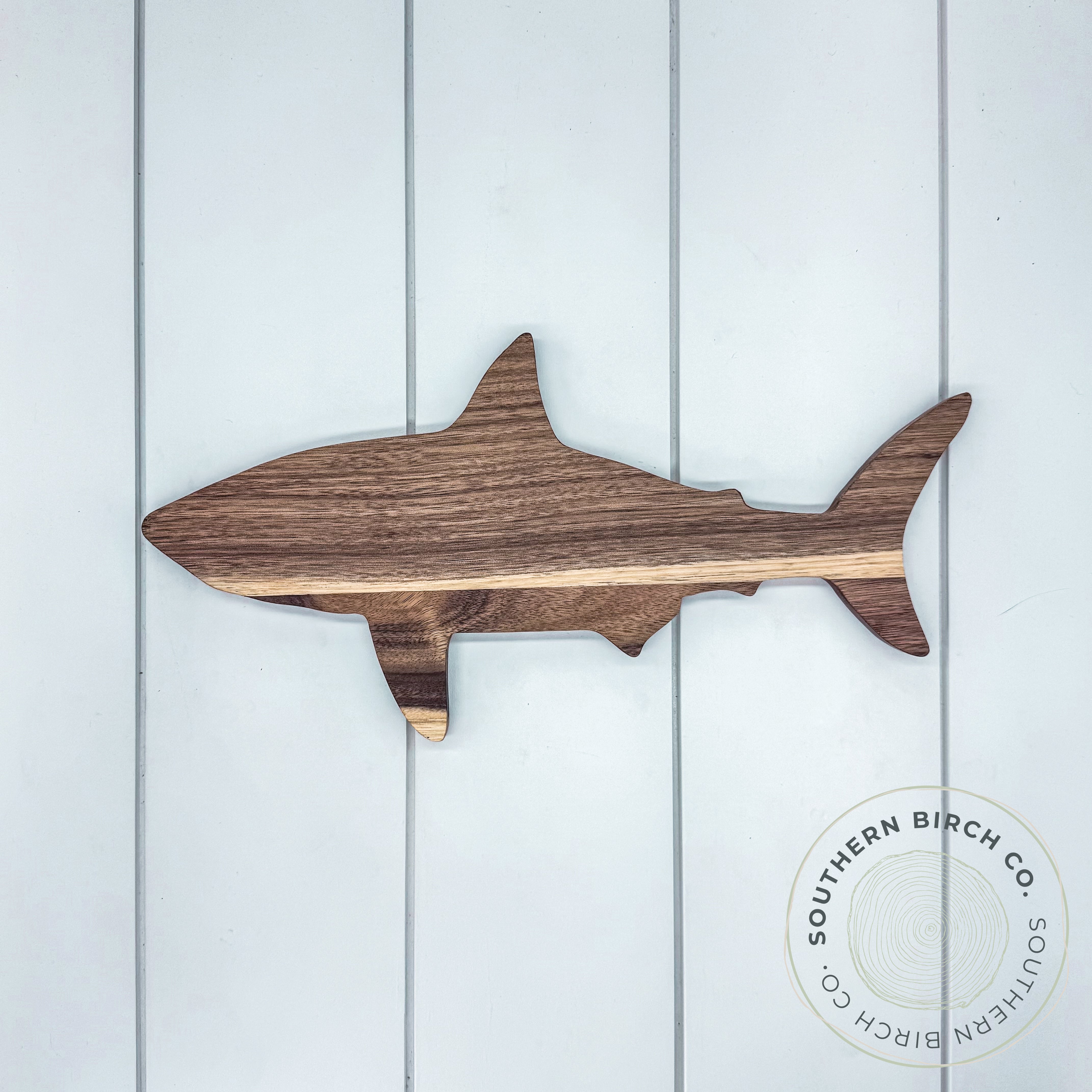Acacia Wood Cutting Board (Shark)