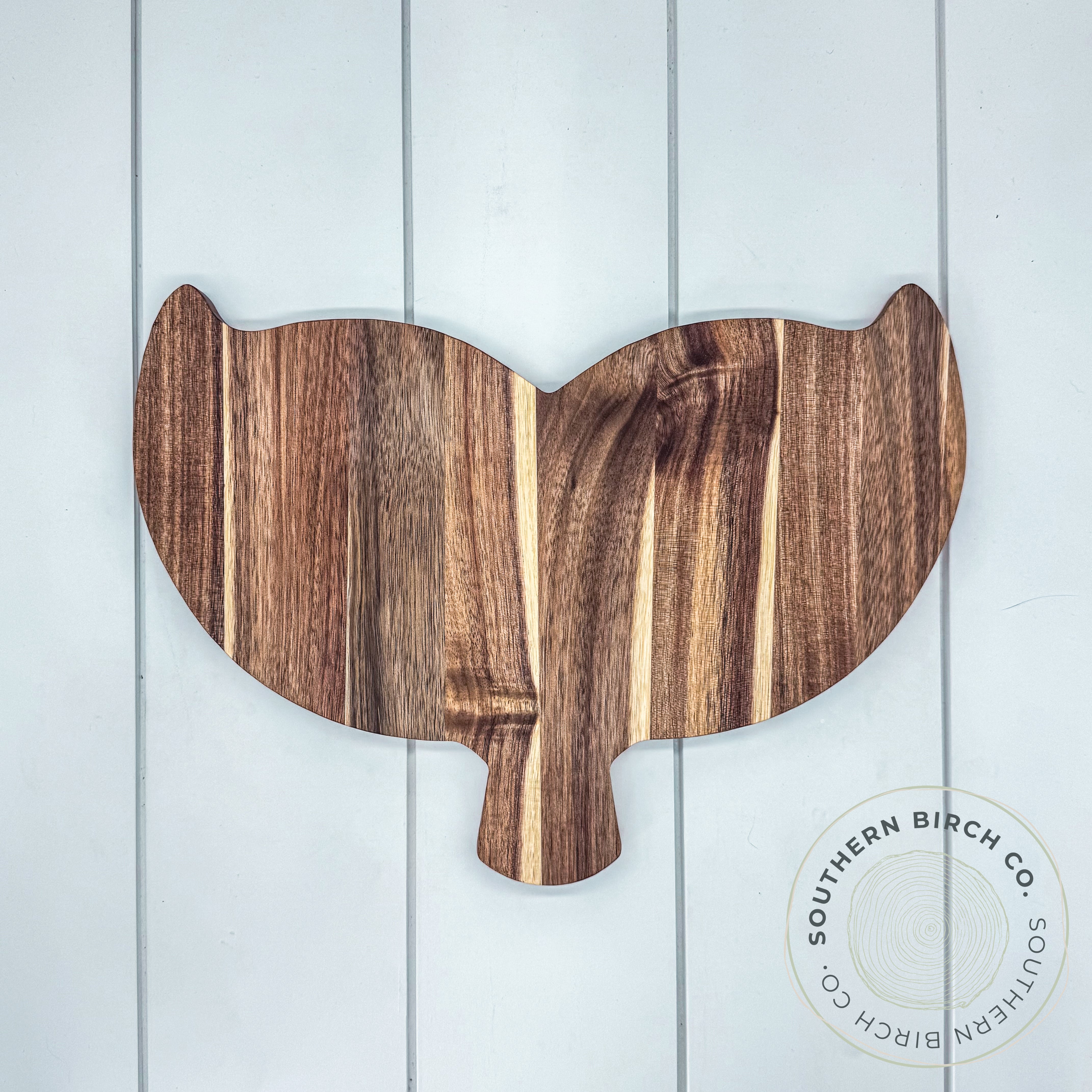 Acacia Wood Cutting Board (Whale Tail)