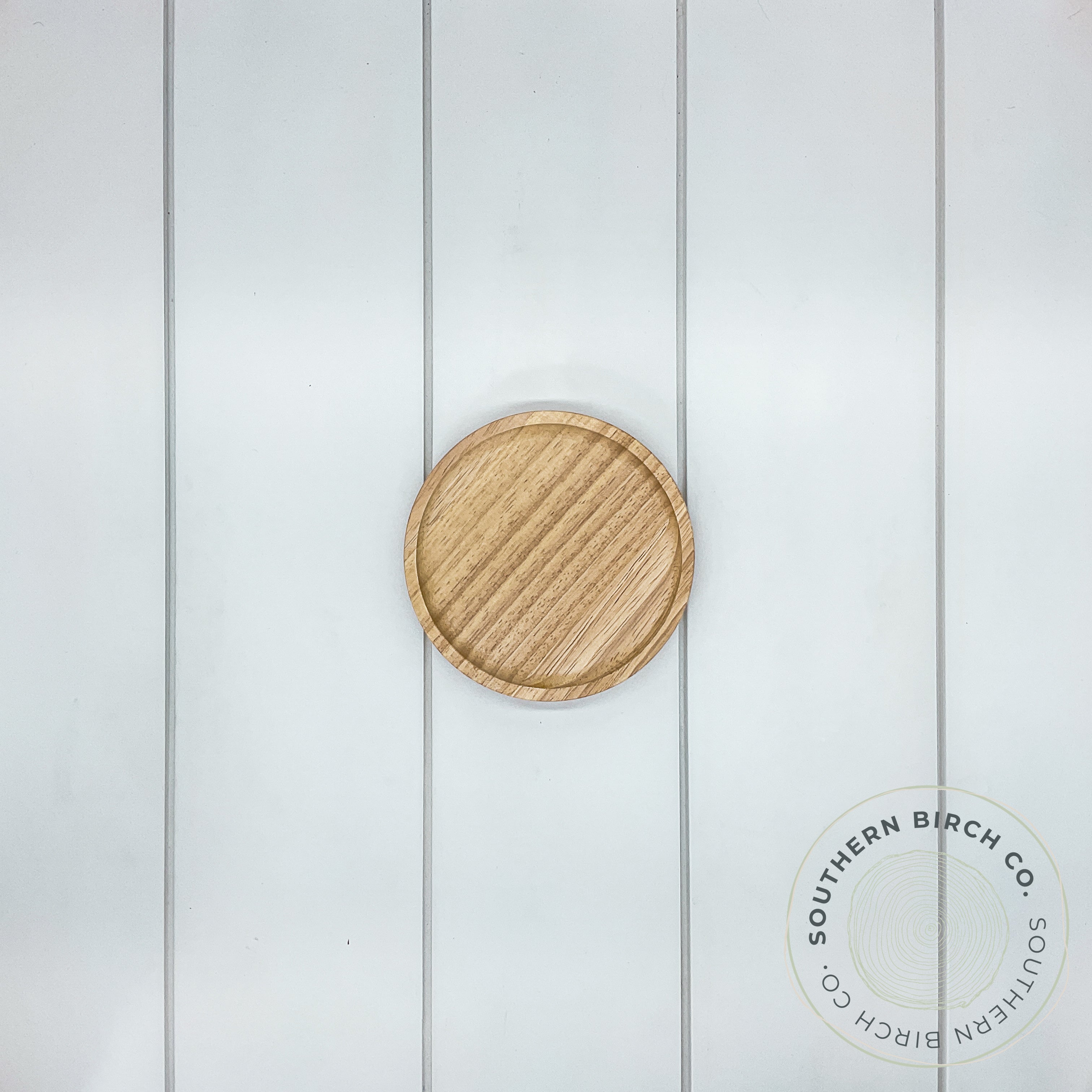 Rubber Wood Round Tray