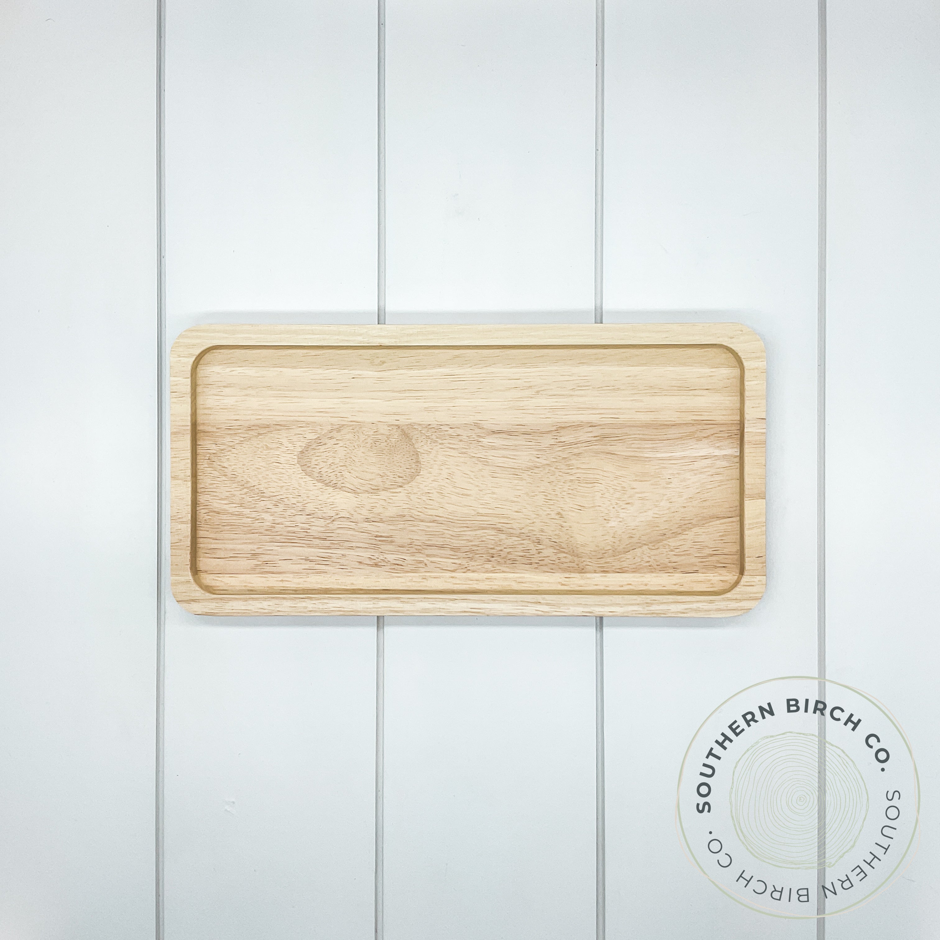 Rubber Wood Tray (Rough Cut)