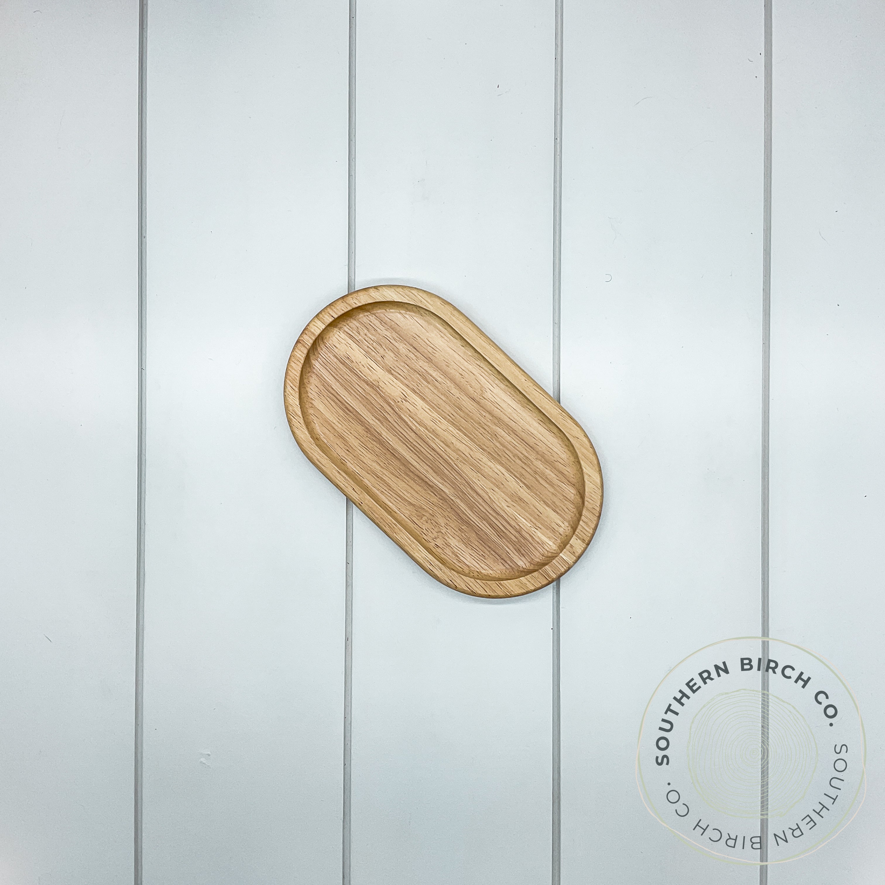 Rubber Wood Trinket Tray