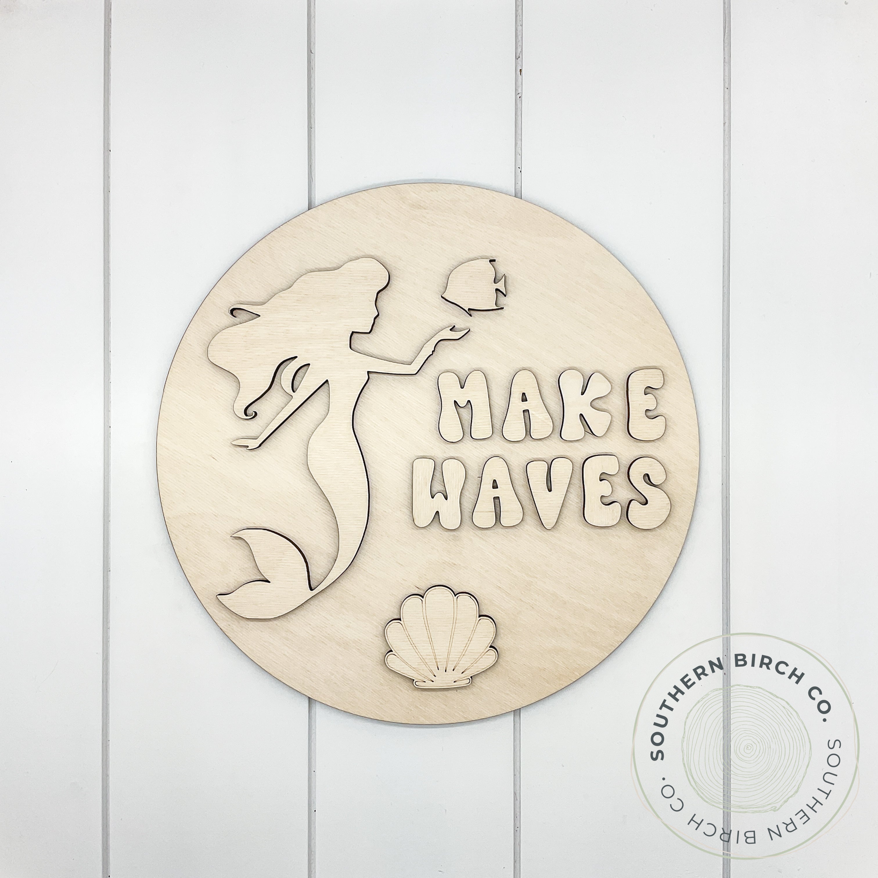 Make Waves 3D Round Blank