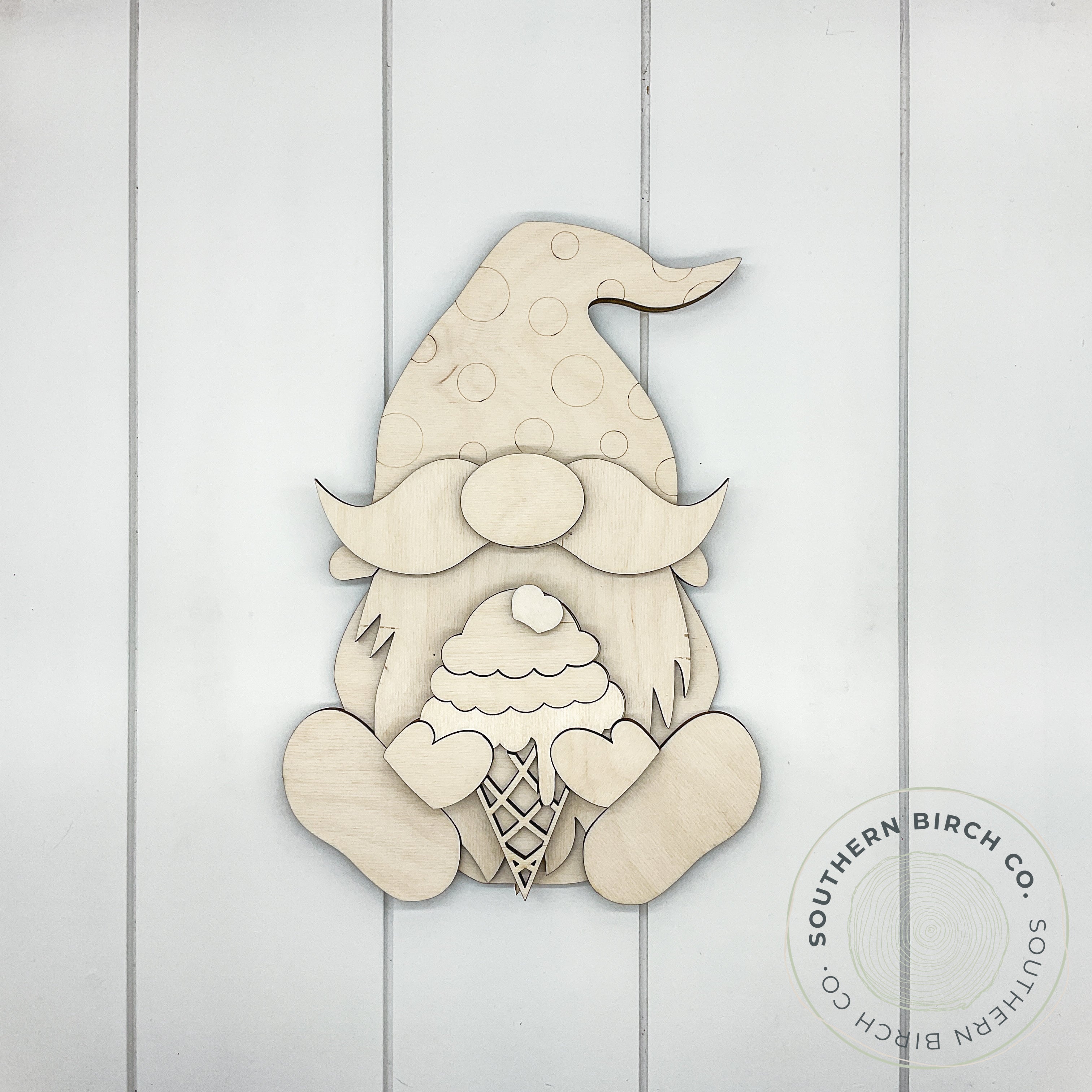 Ice Cream Gnome 3D Blank