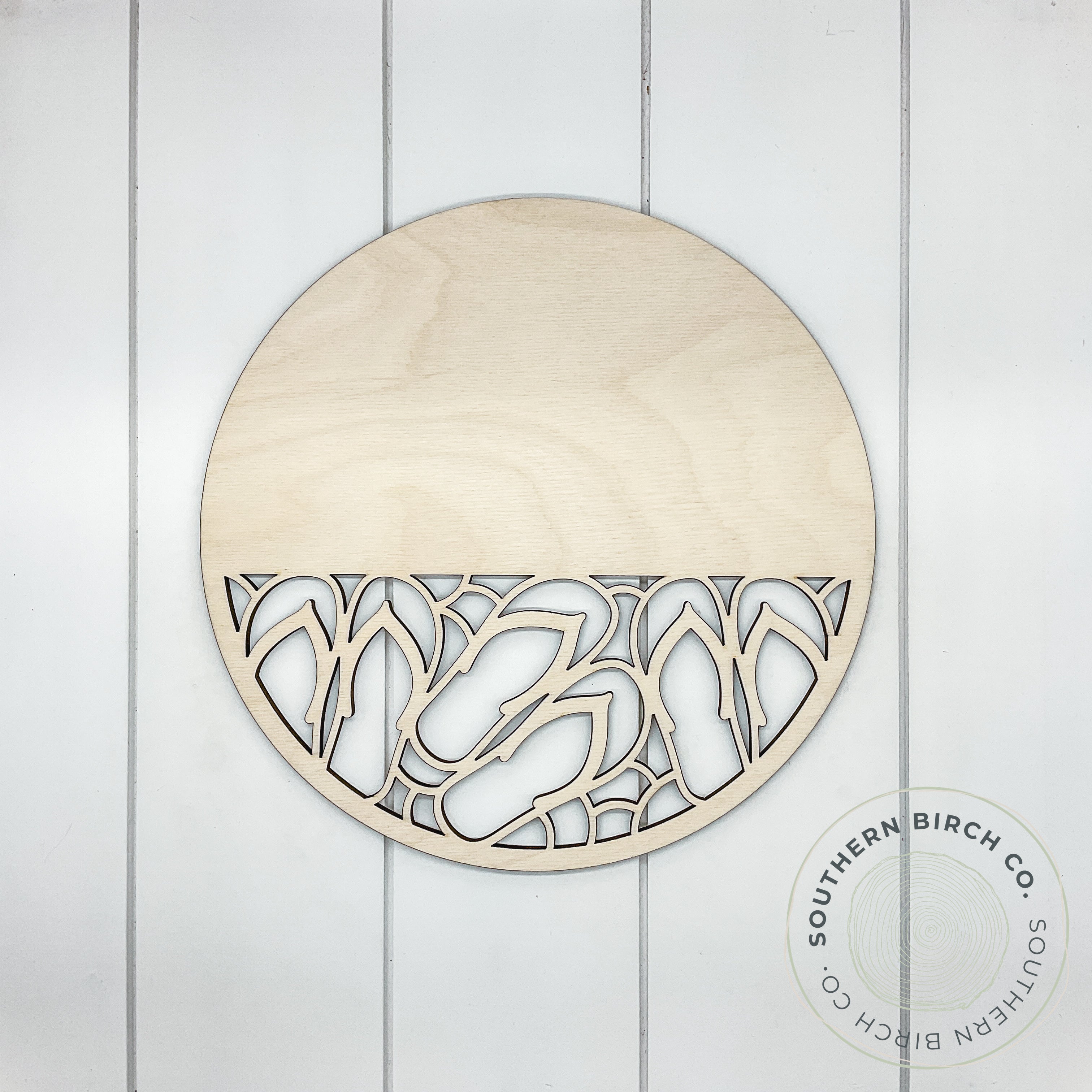 Round Cutout Blank (Flip Flops)