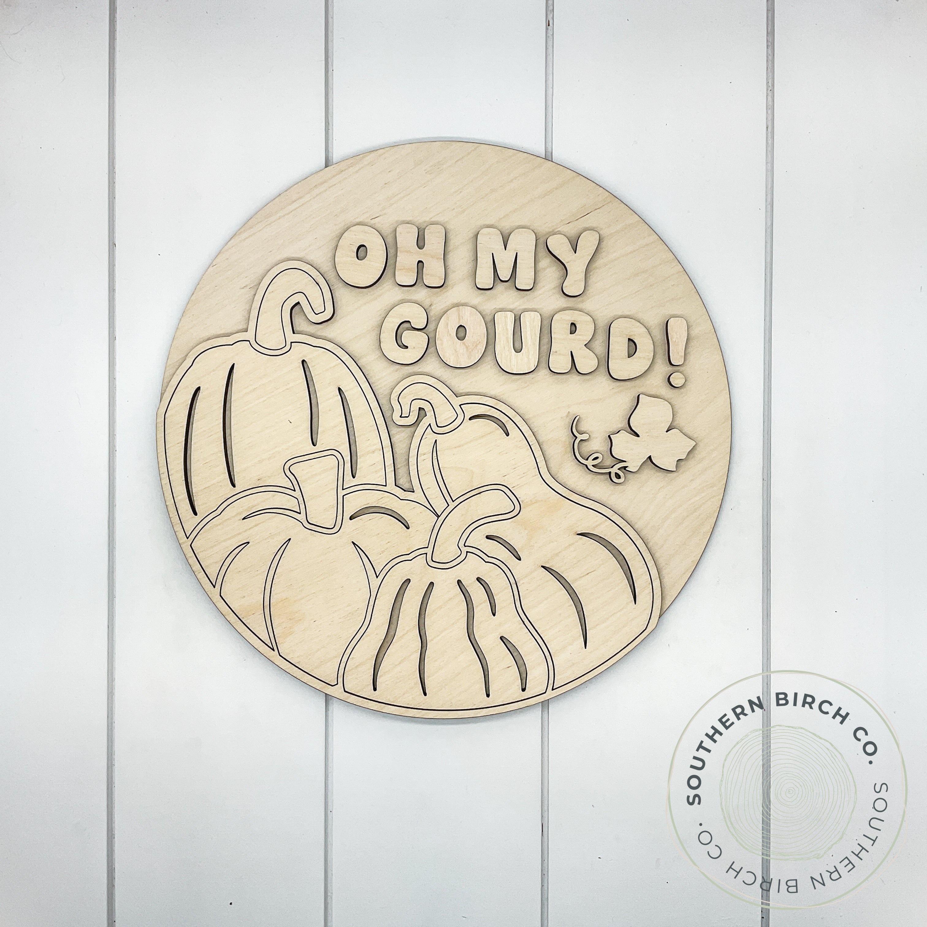 Gourds 3D Round Blank (Oh My Gourd)