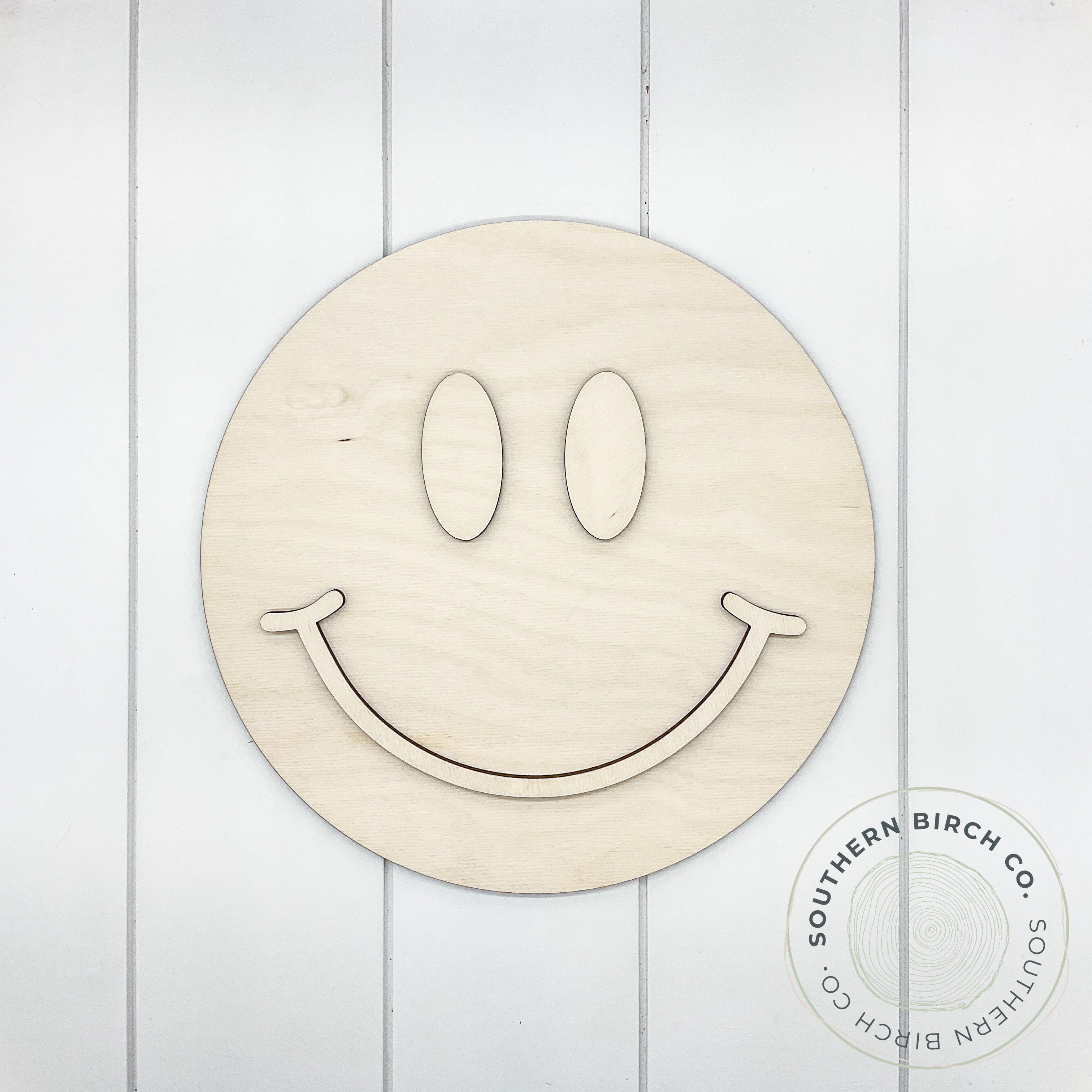 Smiley Face 3D Round Blank