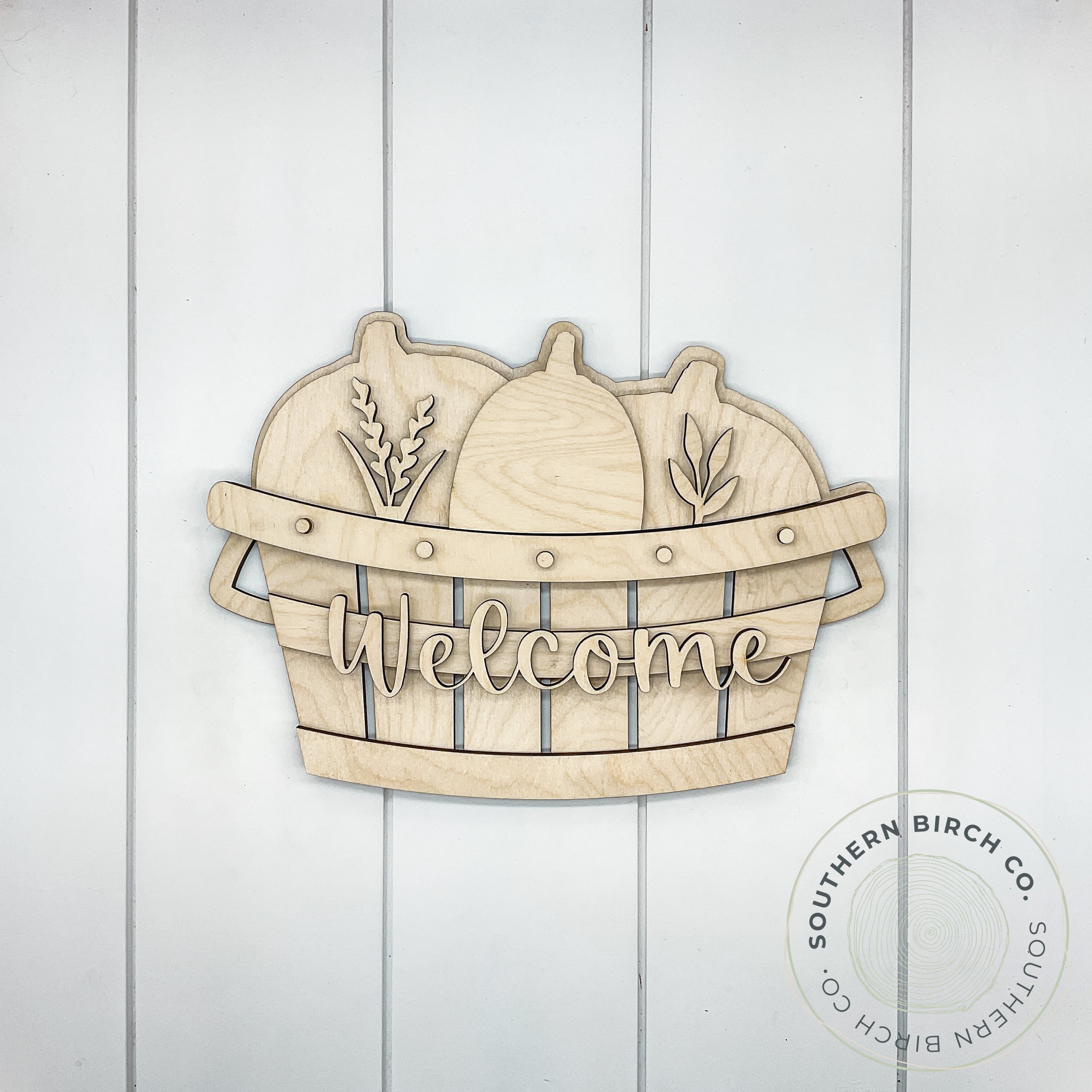 Pumpkin Basket 3D Blank