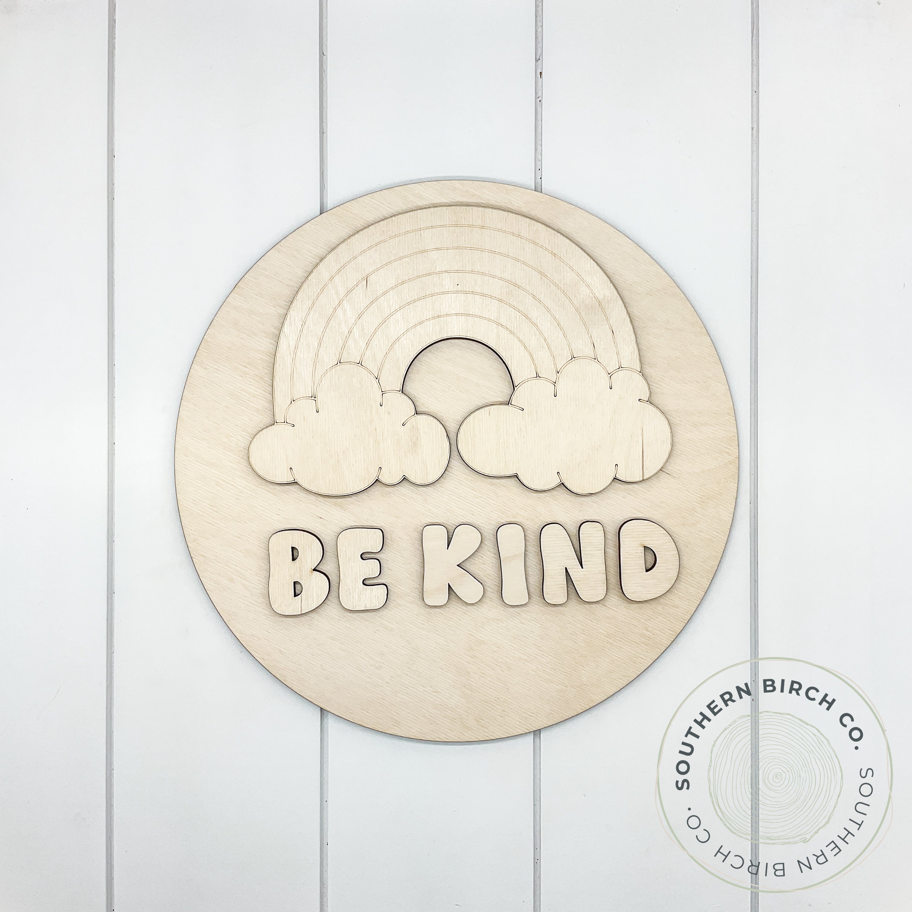 Be Kind 3D Round Blank