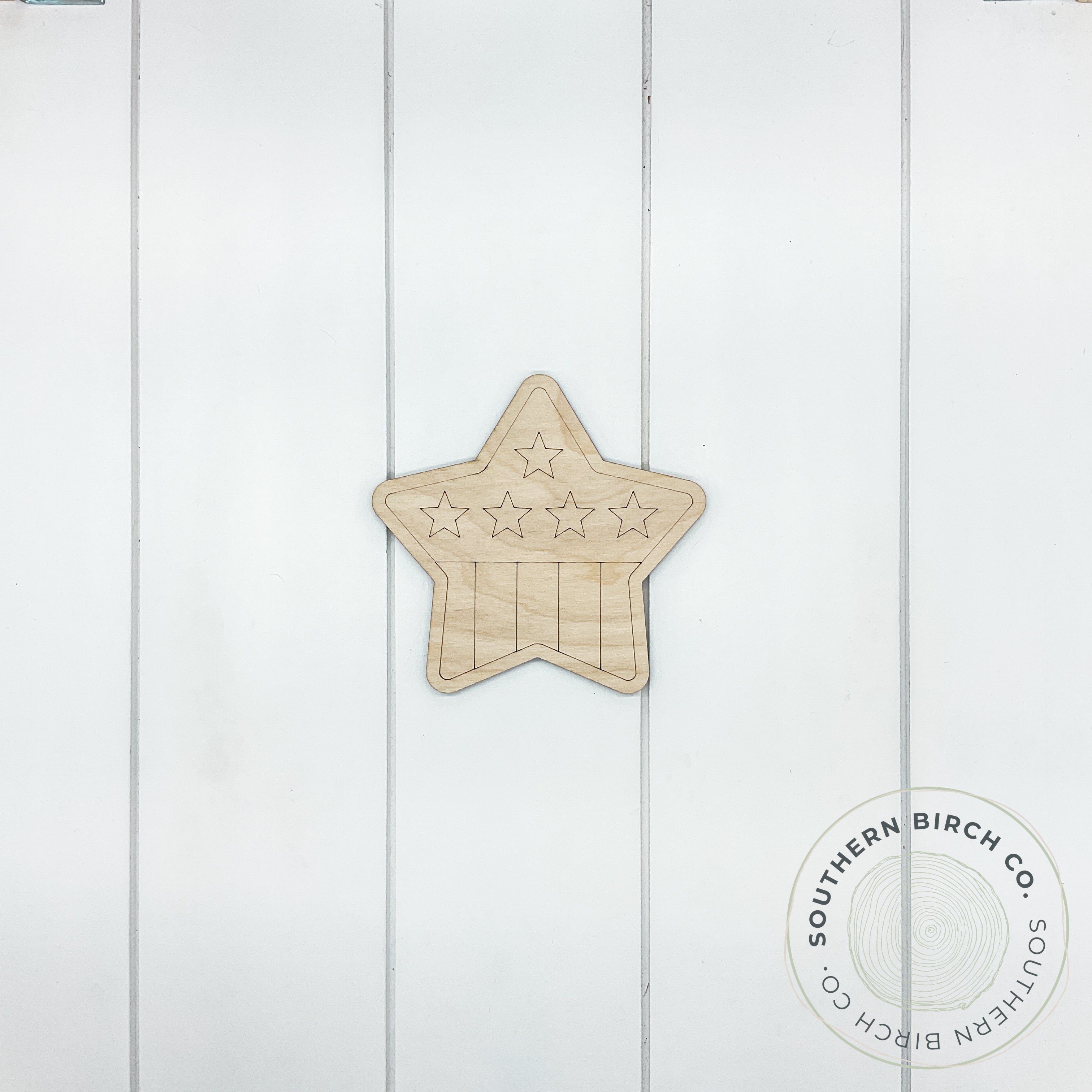 Star Blank (Patriotic)