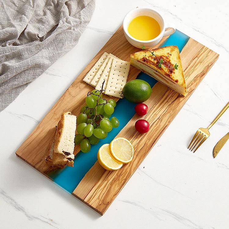 Olive Wood Resin Cutting Board